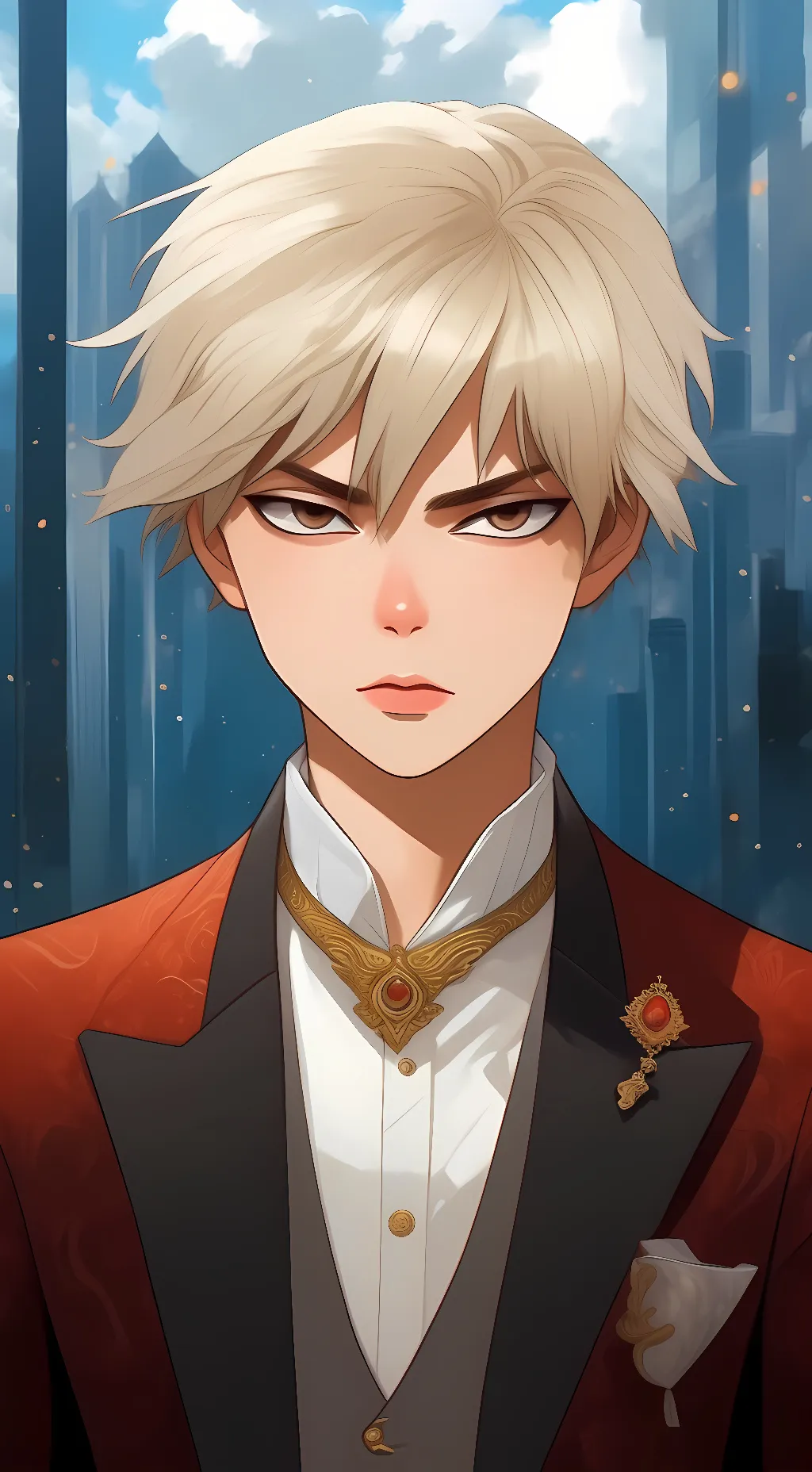ai character: Katsuki bakugo background