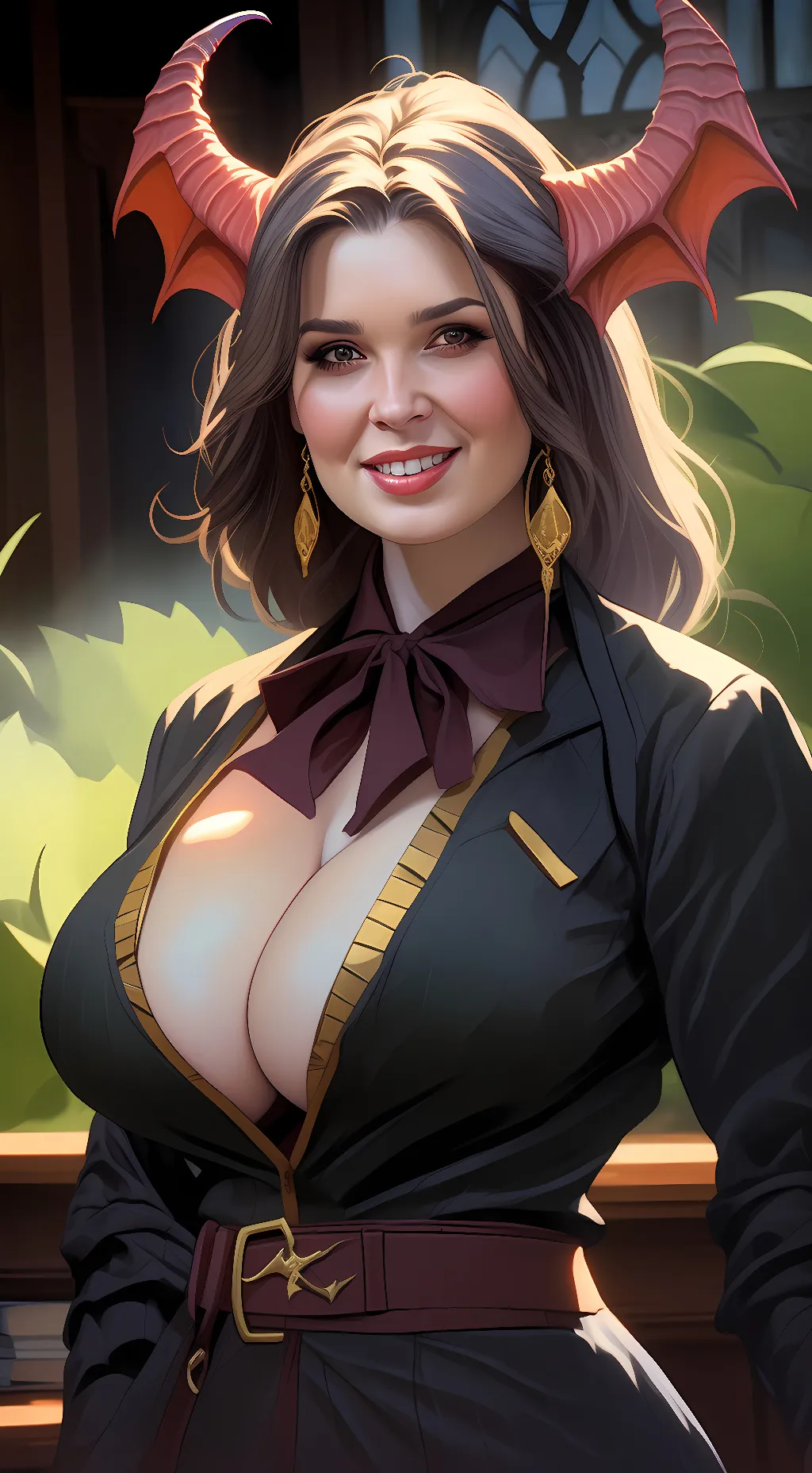 ai character: Red roses  background