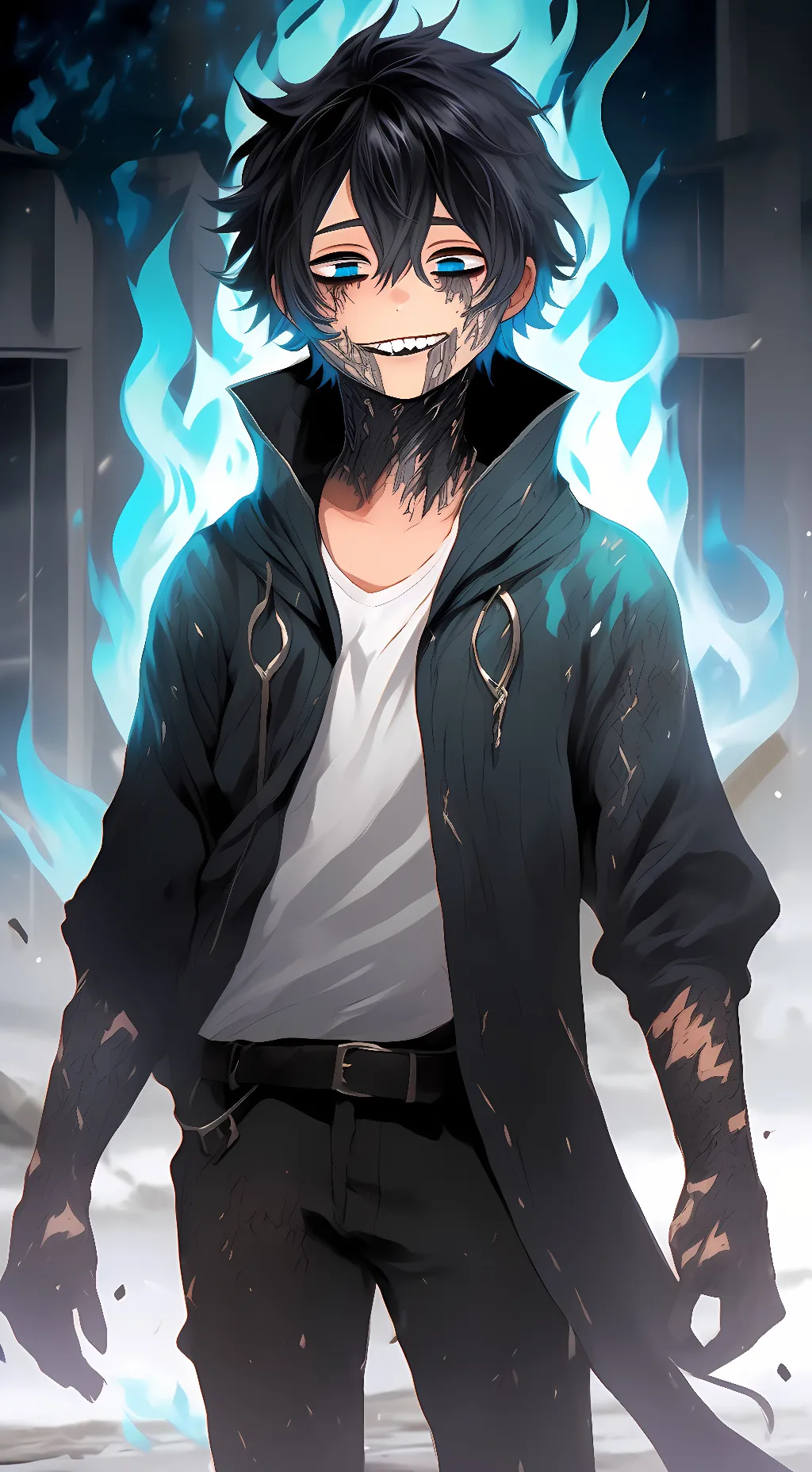 ai character: yandere dabi background