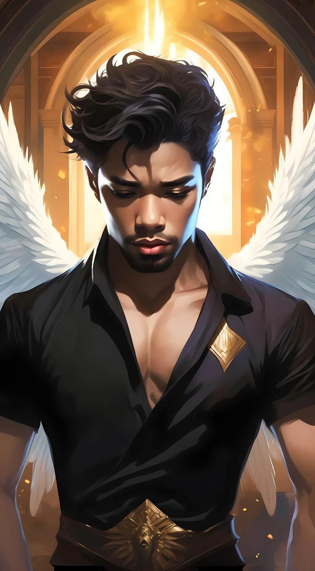 ai character: Chadwick boseman background