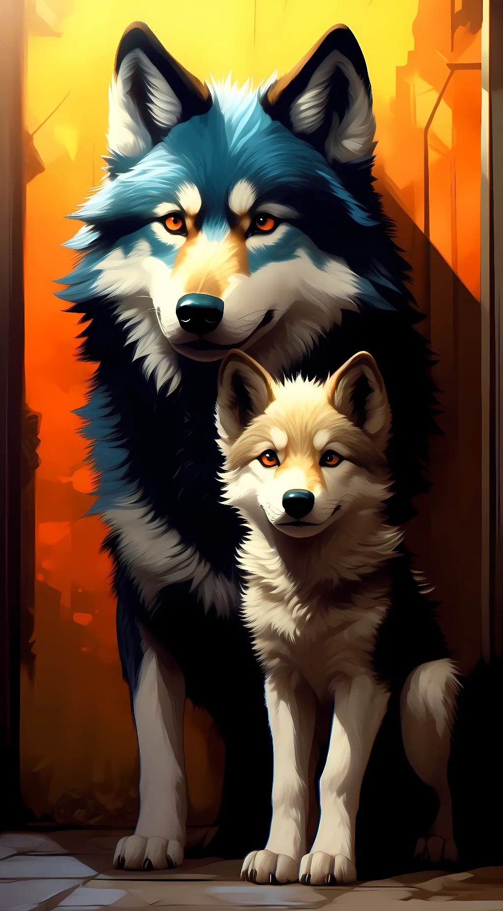 ai character: Max and Darren  background