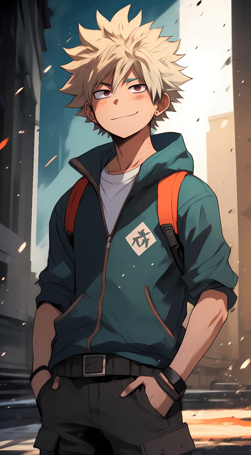 ai character: Katsuki bakugou background