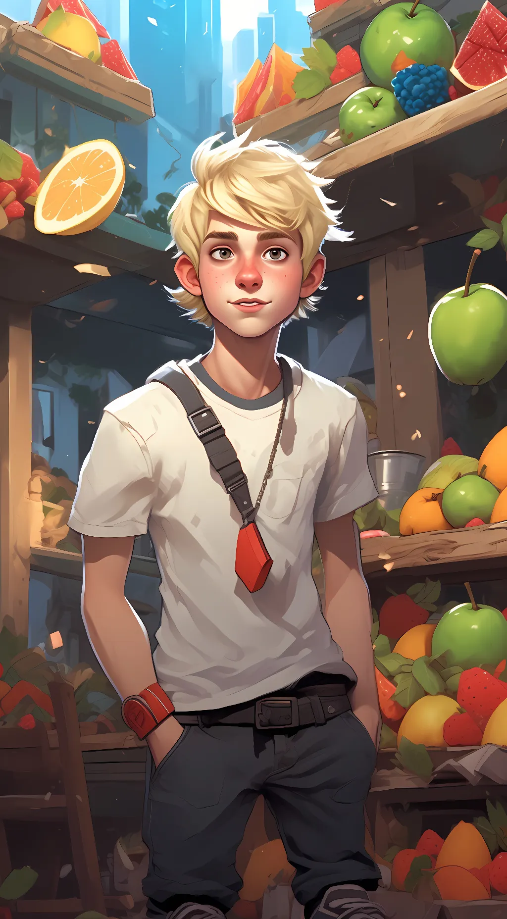 ai character: Ree kid✨😃 background