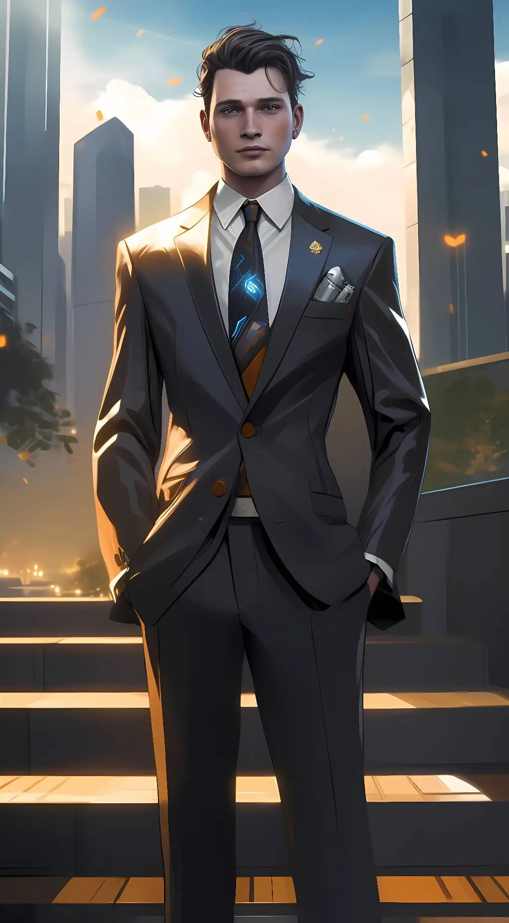 ai character: Connor (RK800) background
