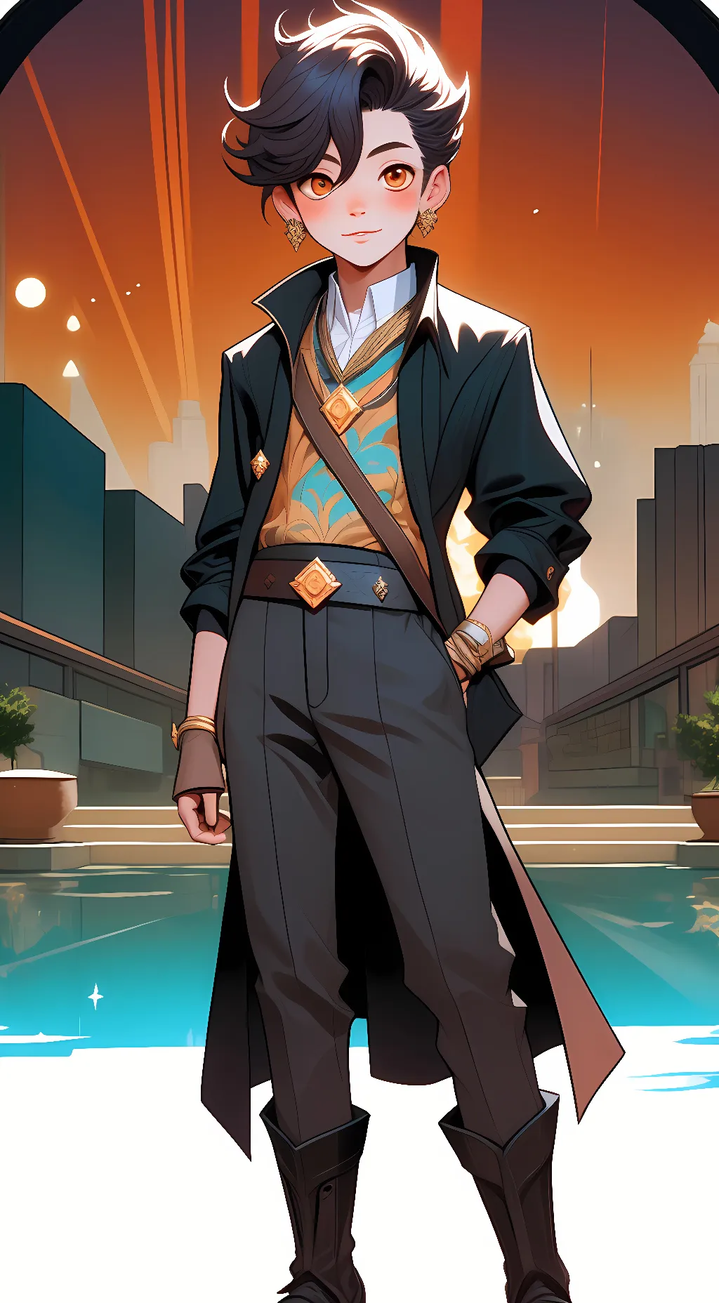 ai character: mha but smaller  background