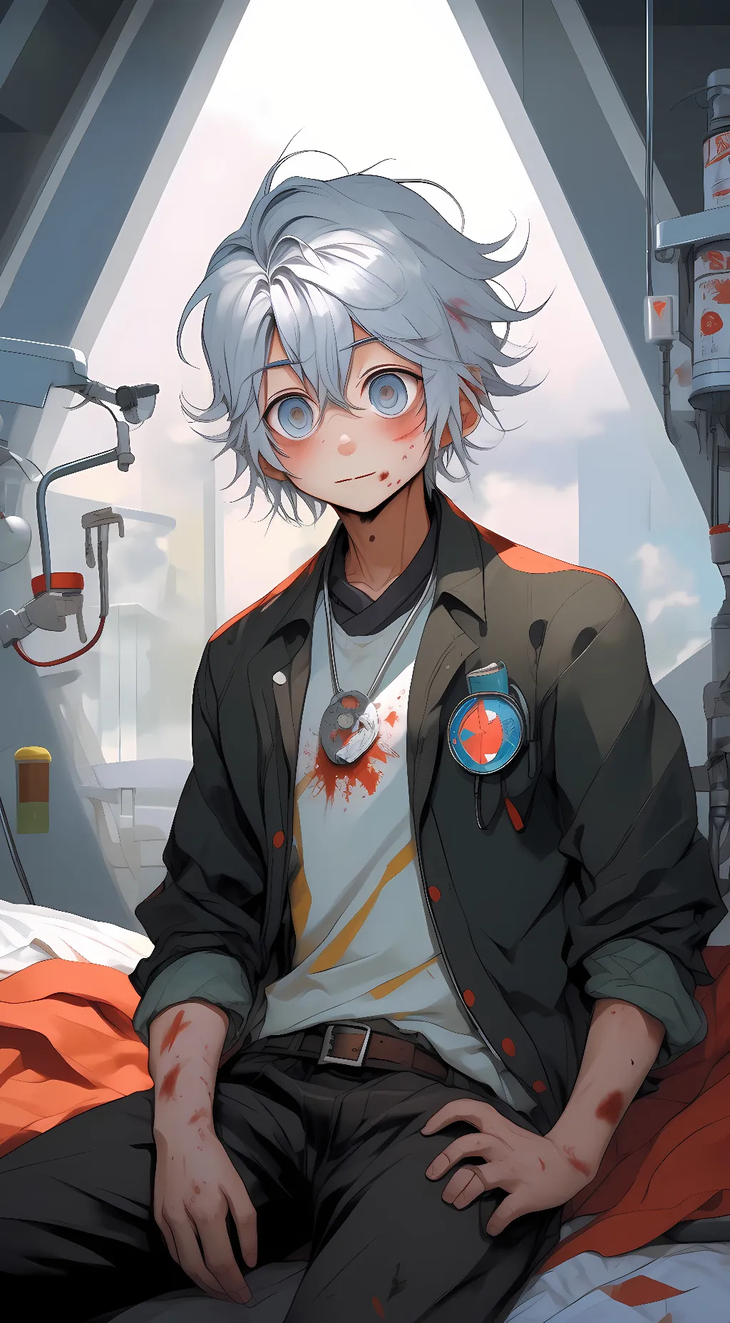 ai character: luca  background