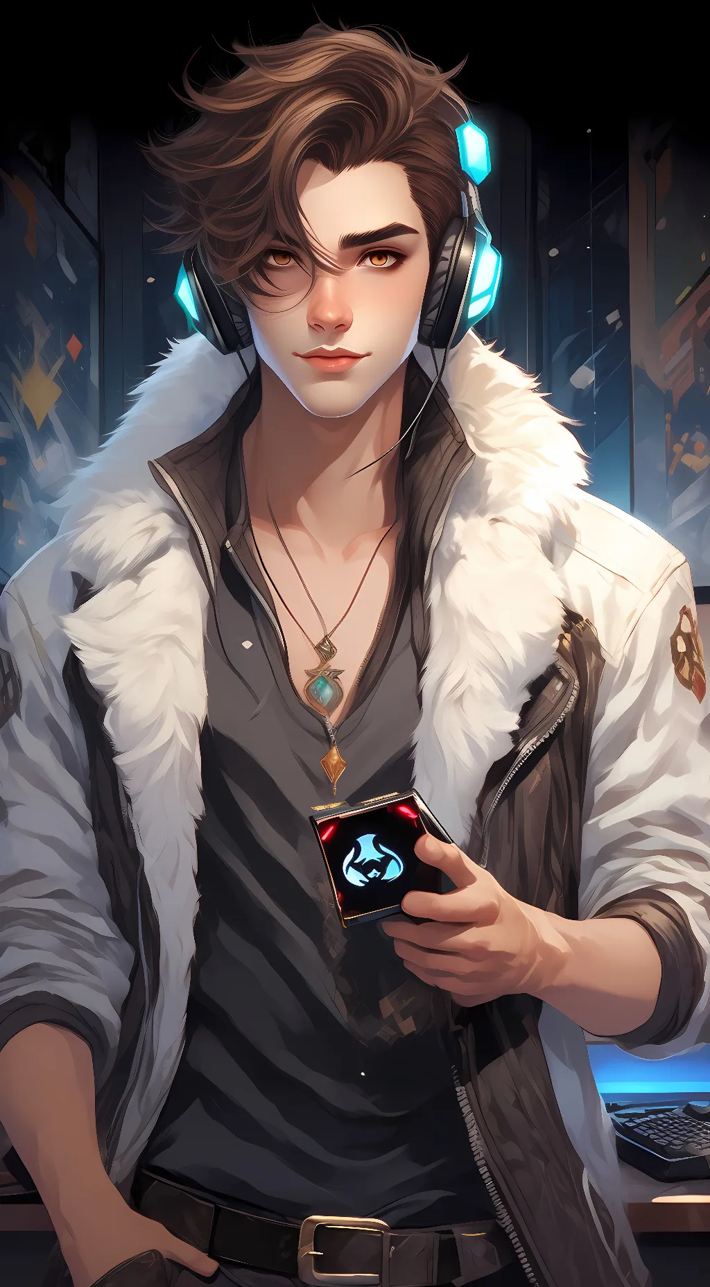 ai character: Zander  background