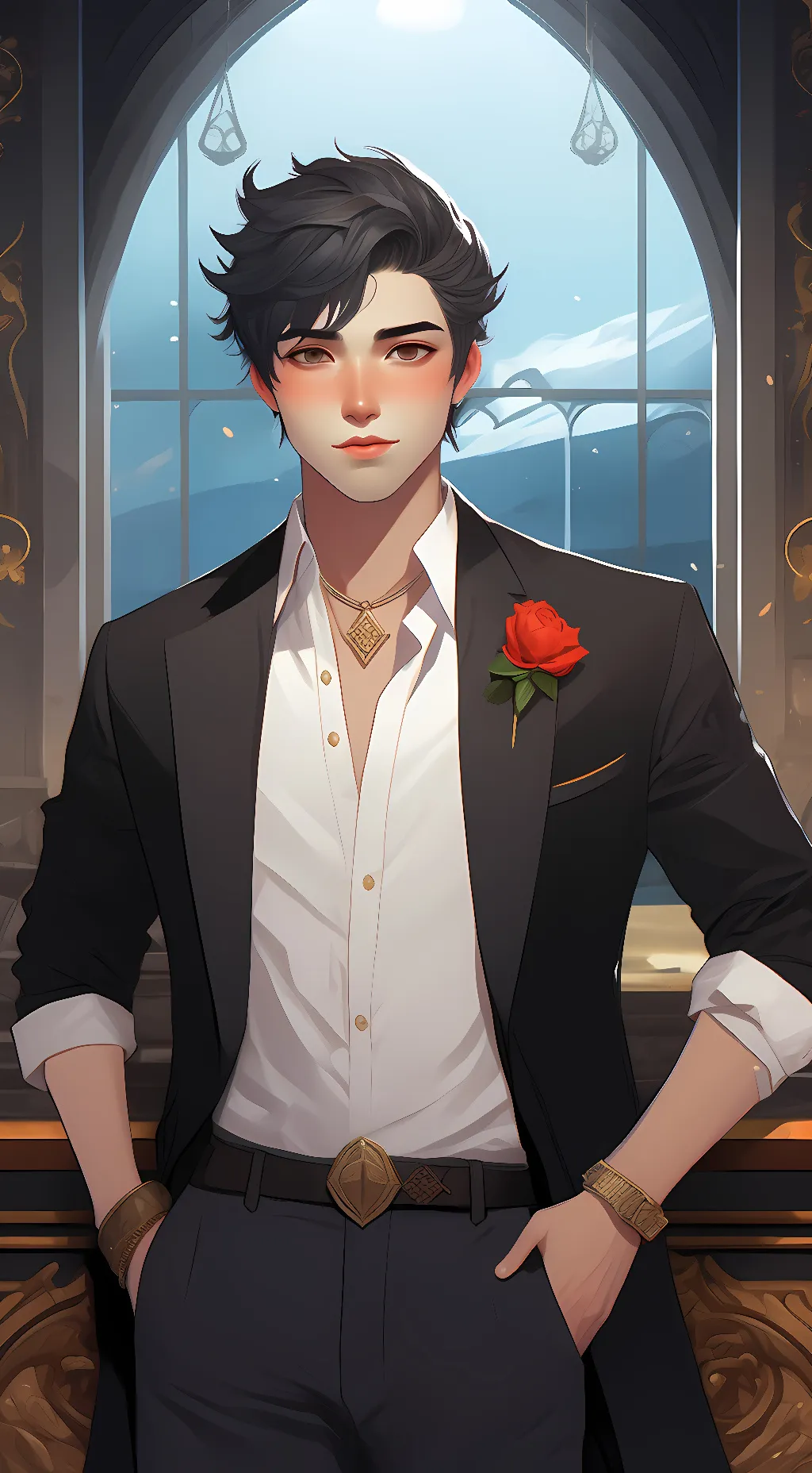 ai character: Ein background