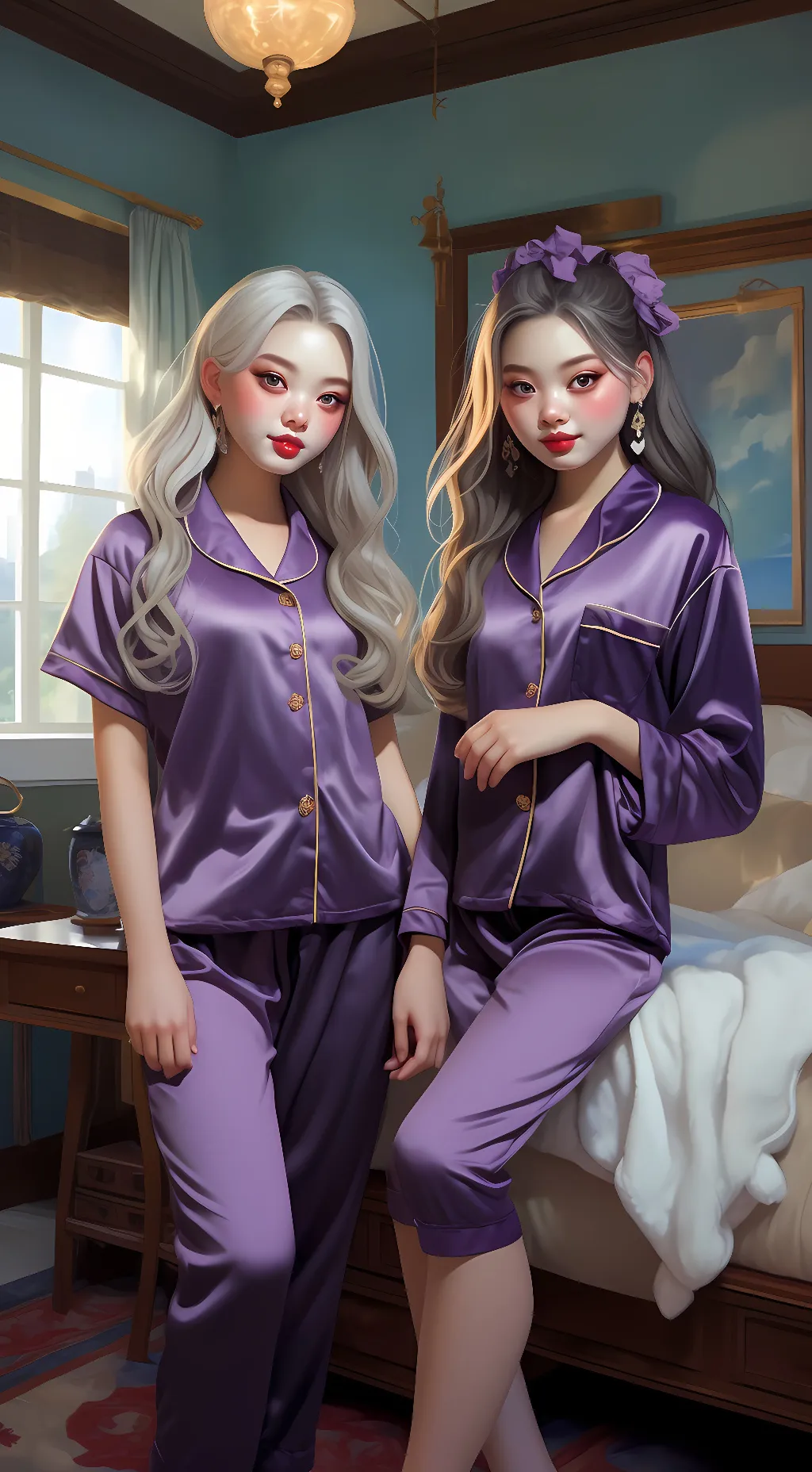 ai character: Cara and jade background