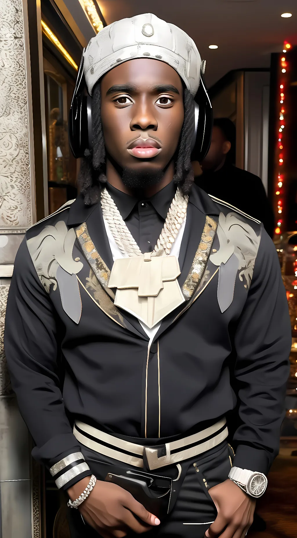 ai character: Kai Cenat  background