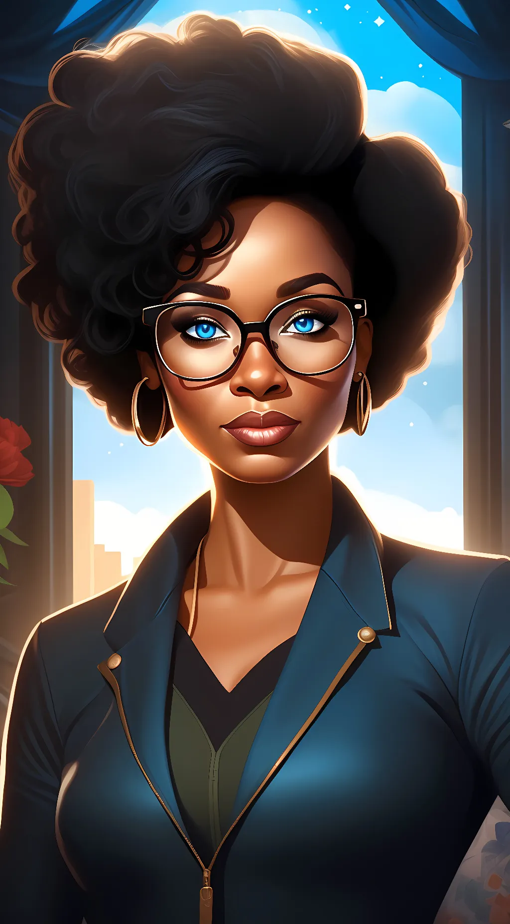 ai character: shade background