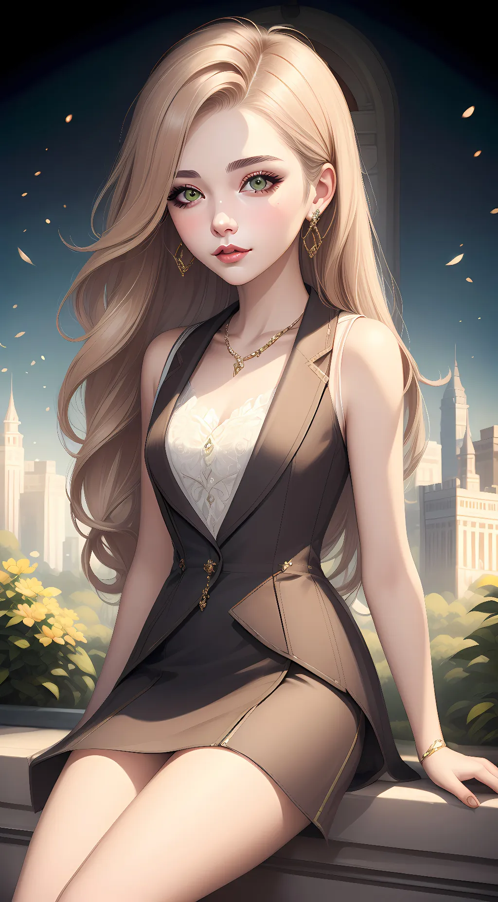 ai character: Christina  background