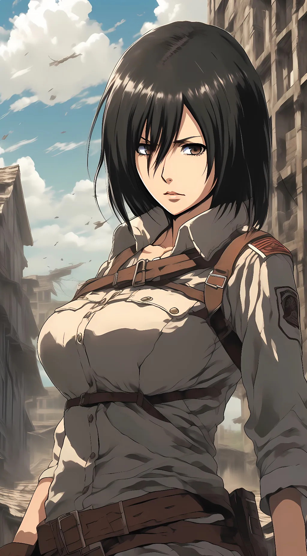 ai character: Mikasa background