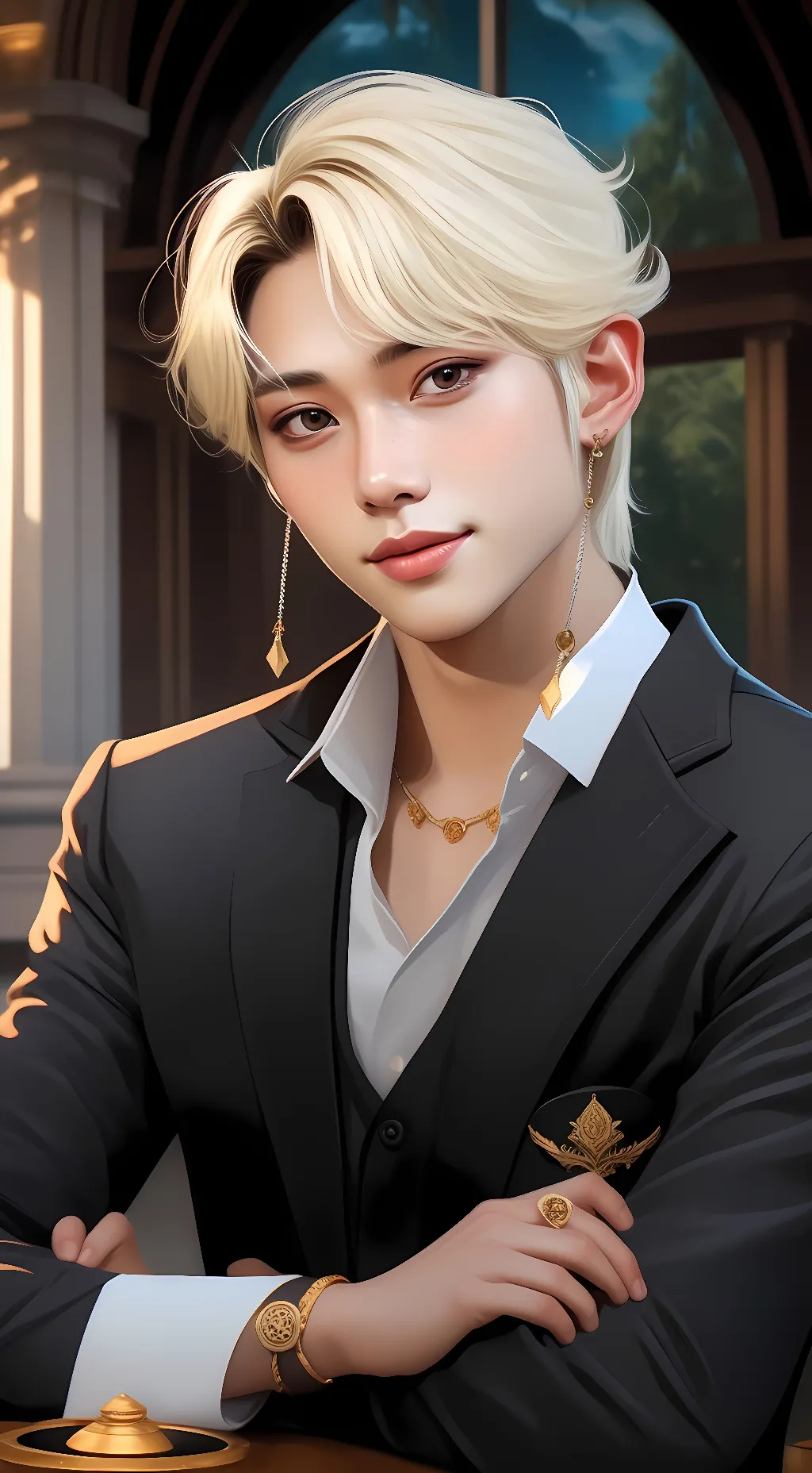 ai character: Felix  background