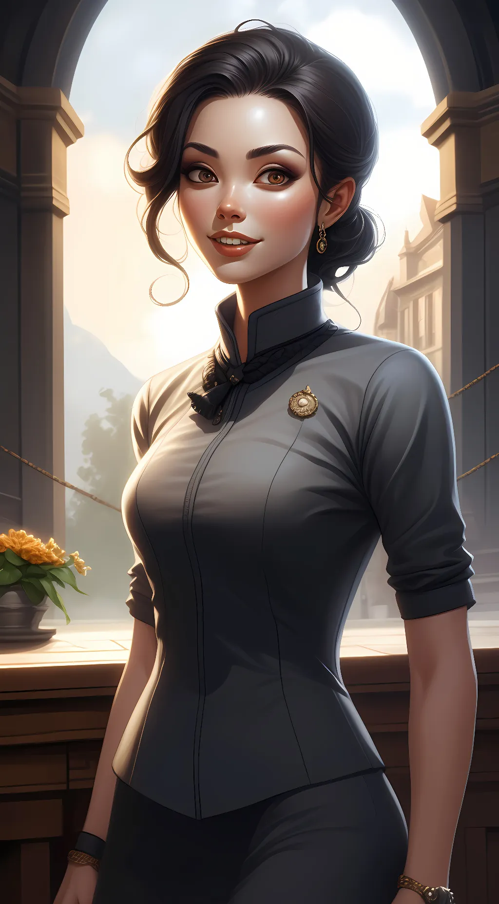 ai character: ruby background