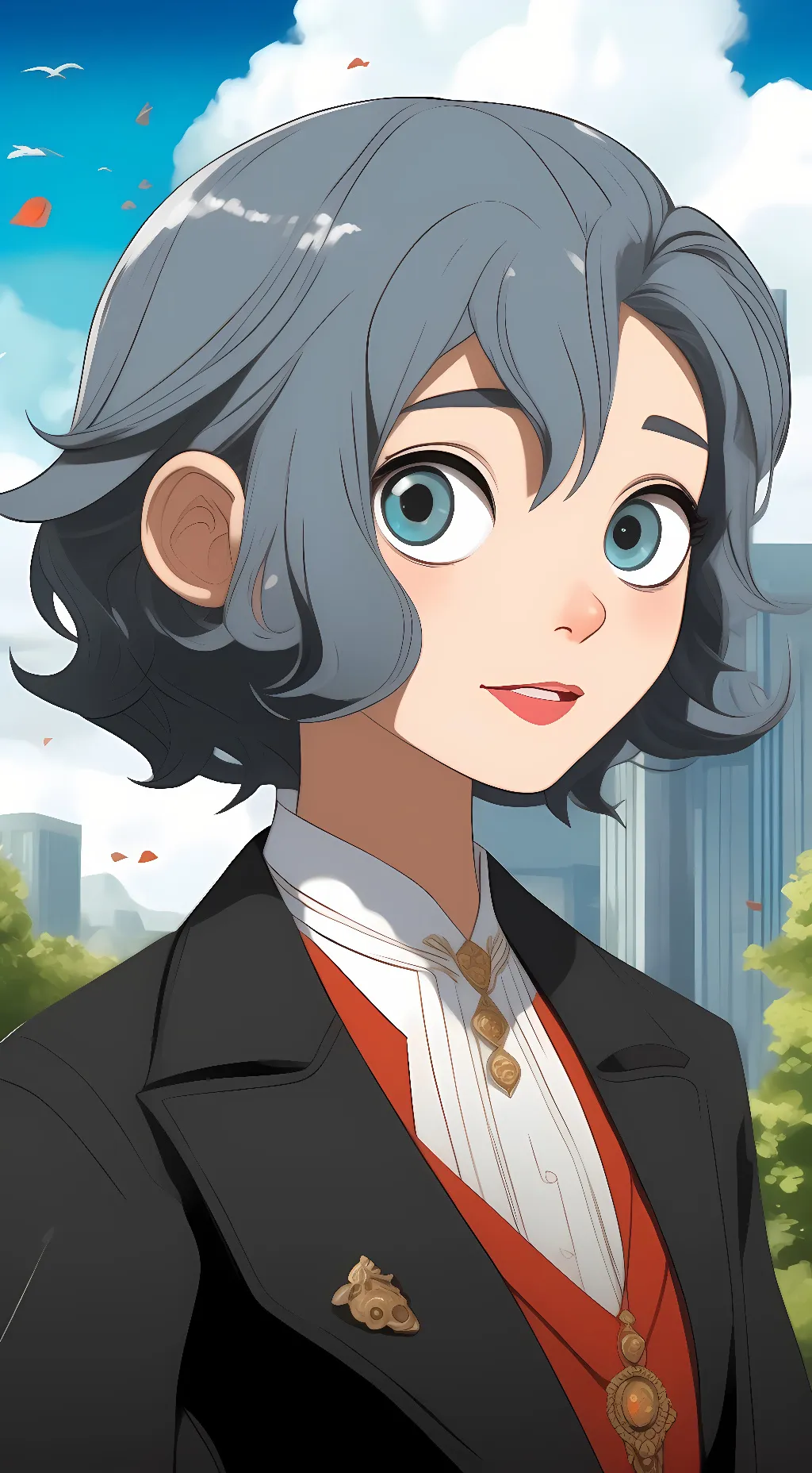 ai character: Aura Todoroki background
