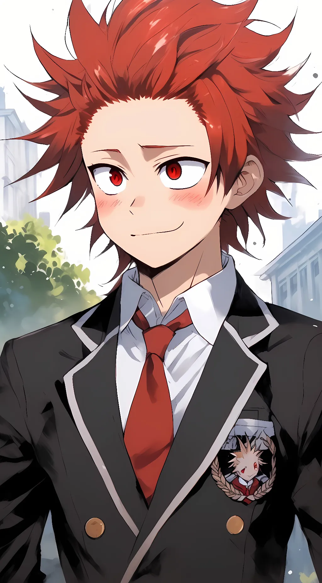 ai character: Eijiro Kirishima background