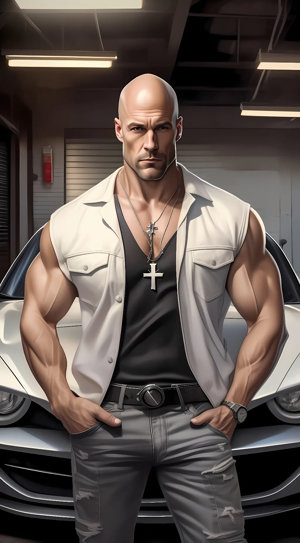 ai character: Dom toretto background