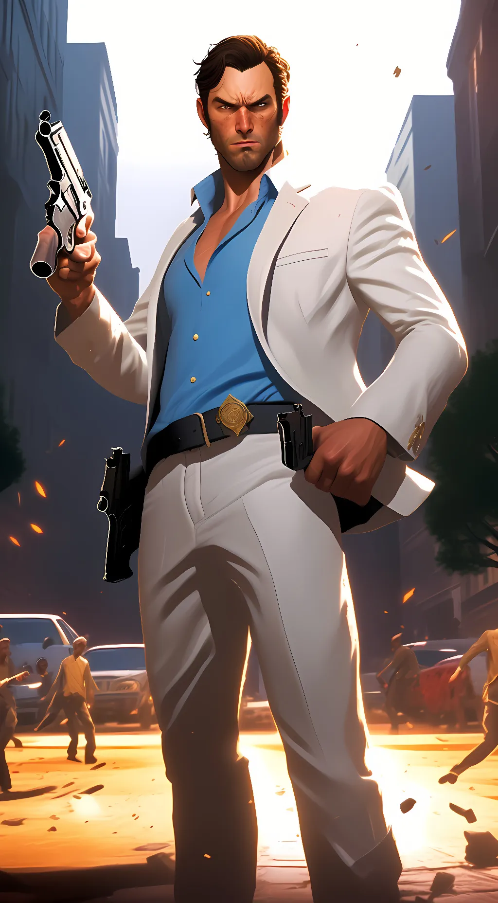 ai character: Nick (LFD2) background