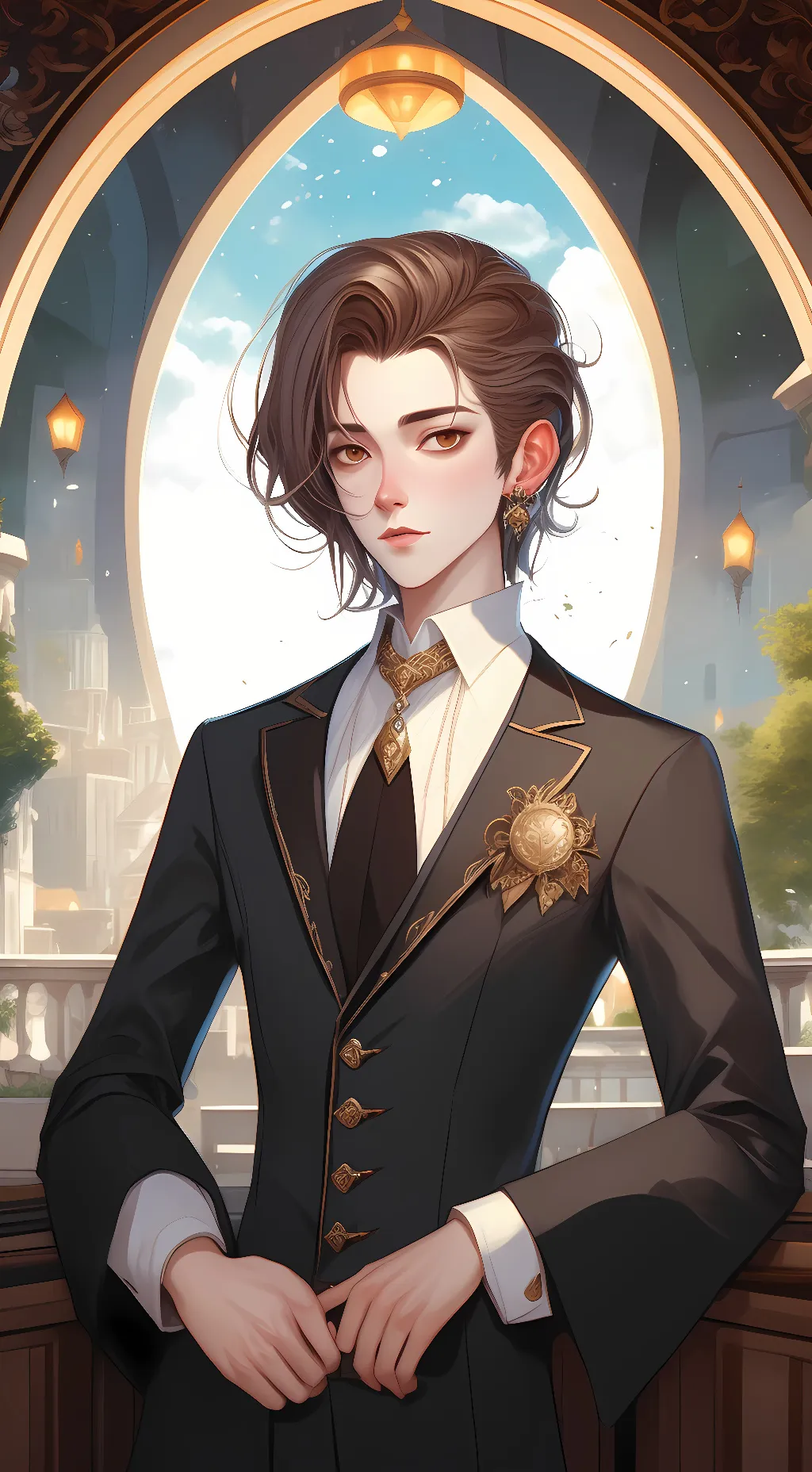 ai character: demon slayer background