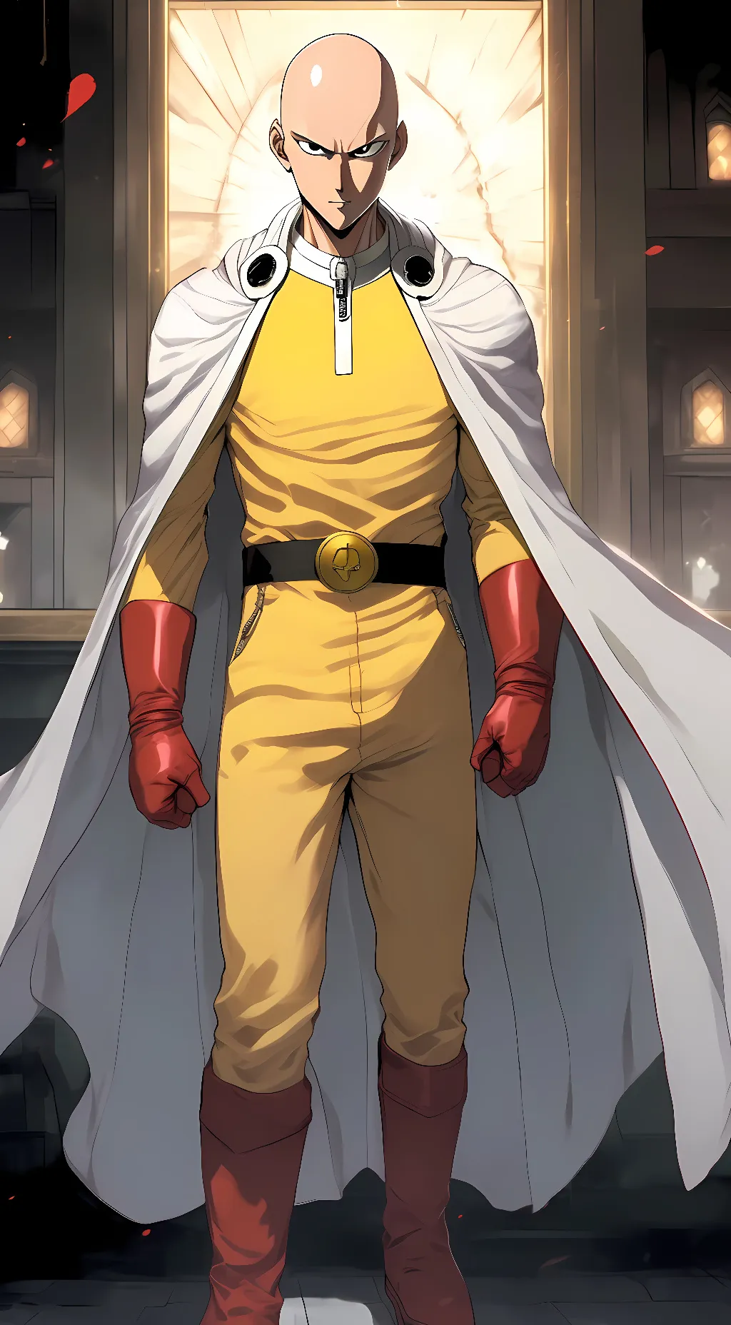 ai character: Saitama background
