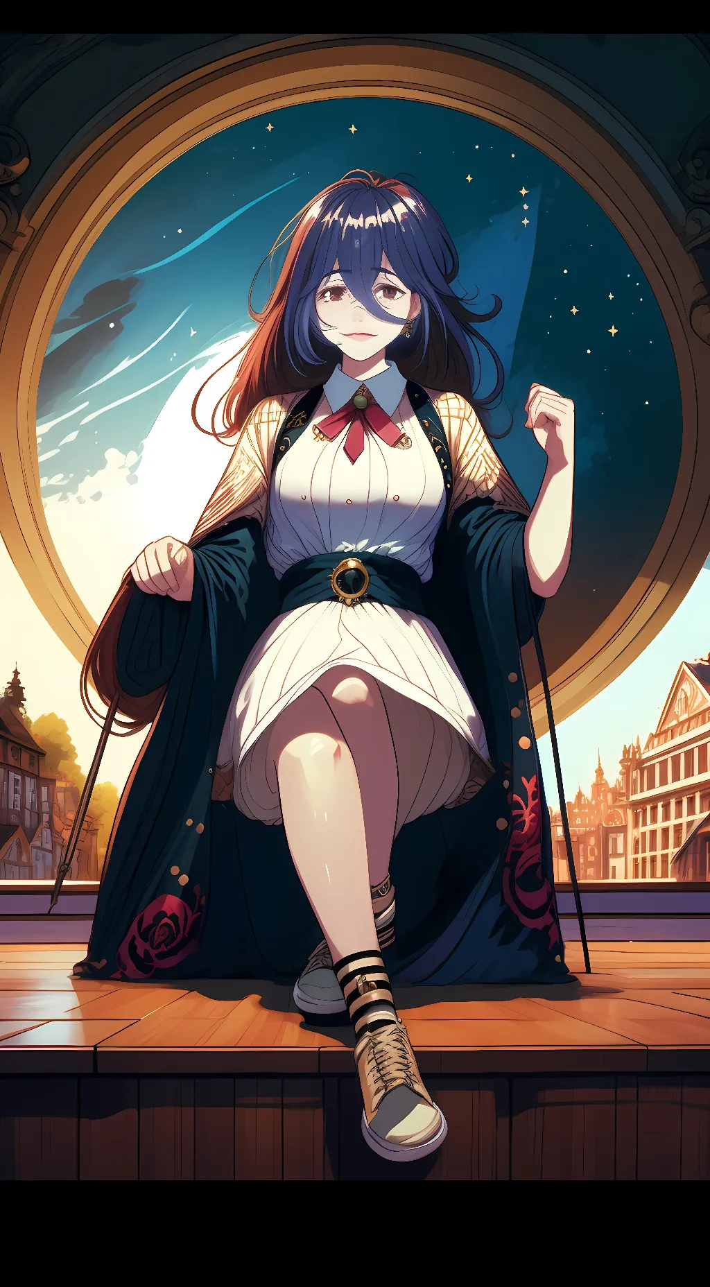 ai character: vermil background