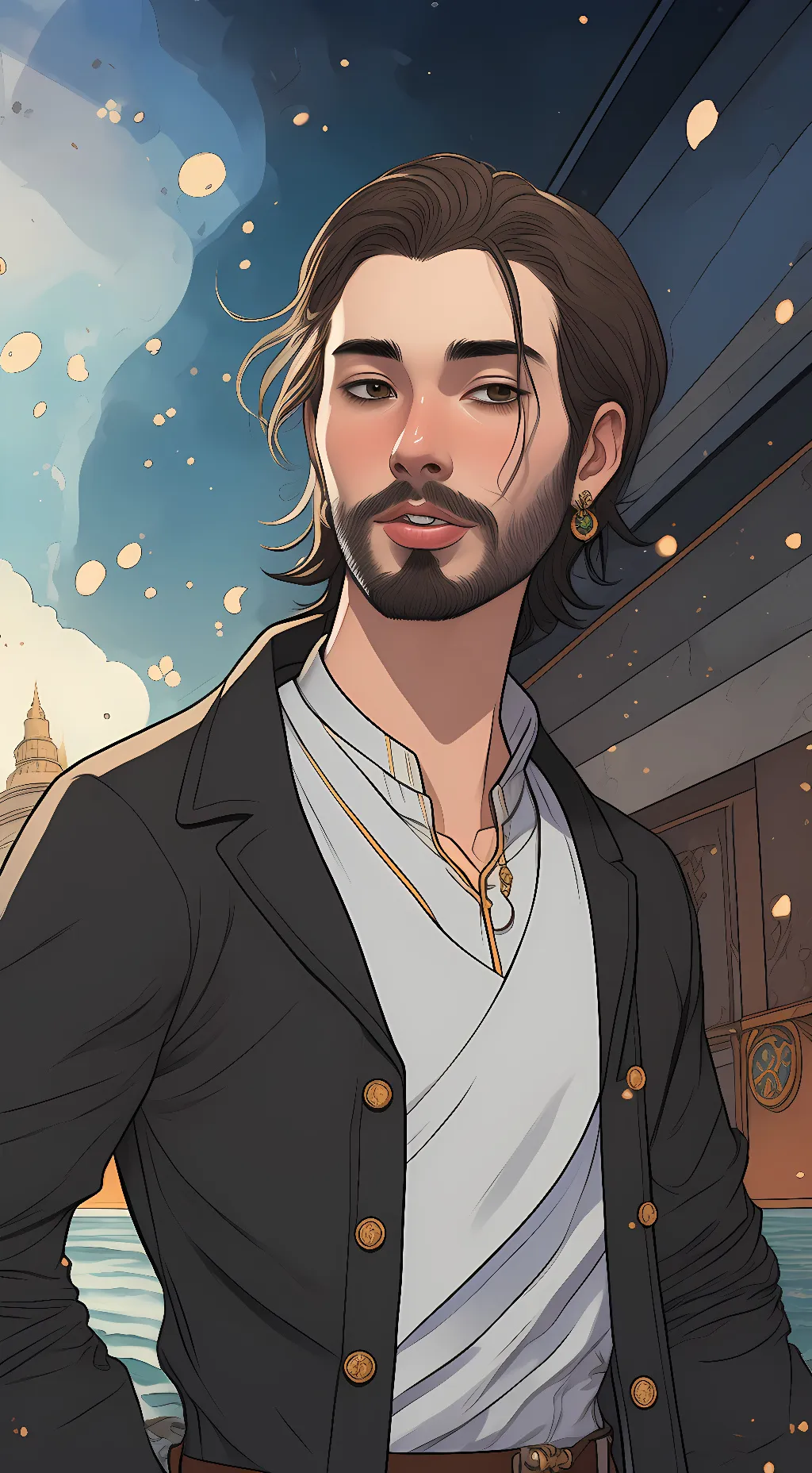 ai character: Moist kritical background