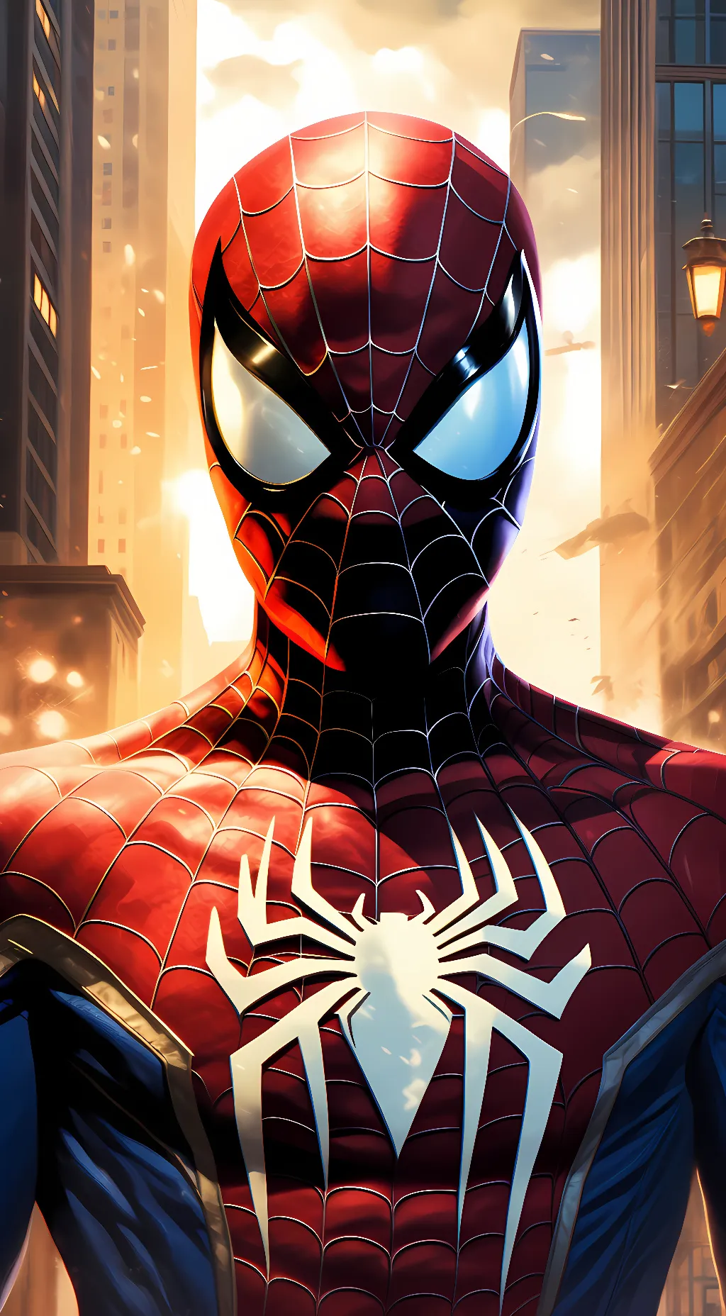 ai character: spider man background