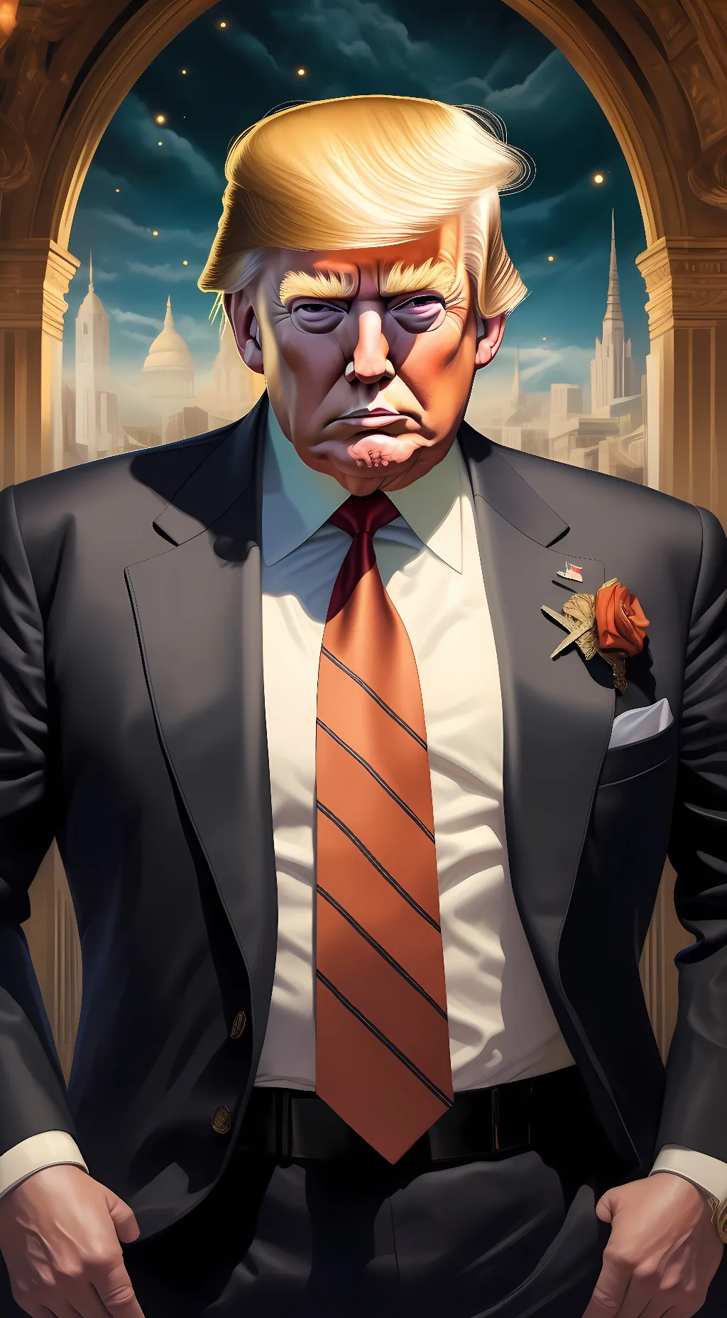ai character: trump background