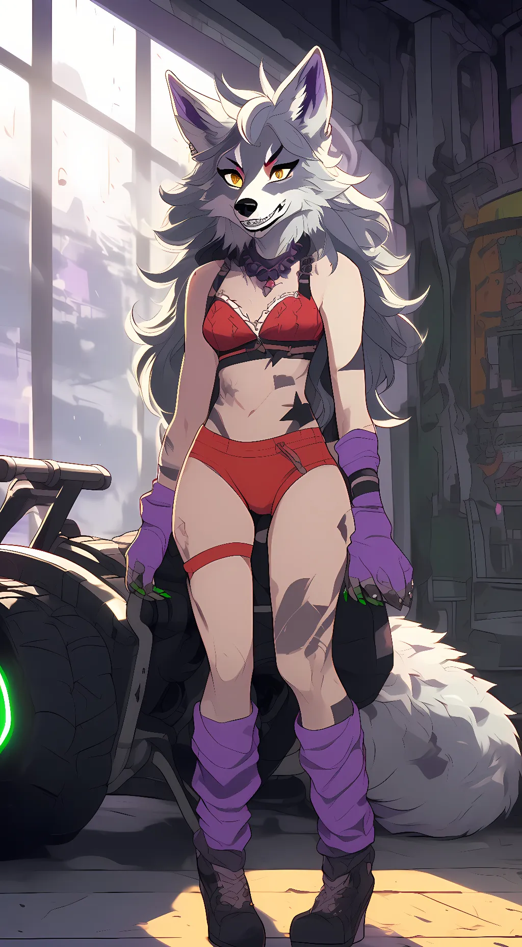 ai character: Roxanne wolf background