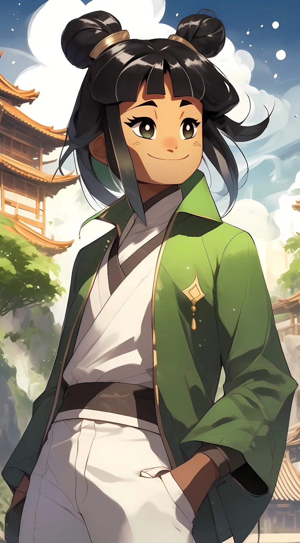 ai character: Mei Dragon background
