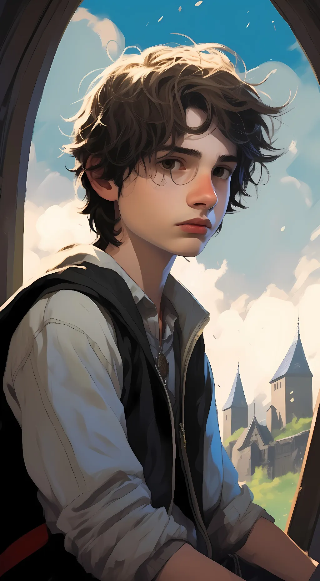 ai character: Finn Wolfhard background