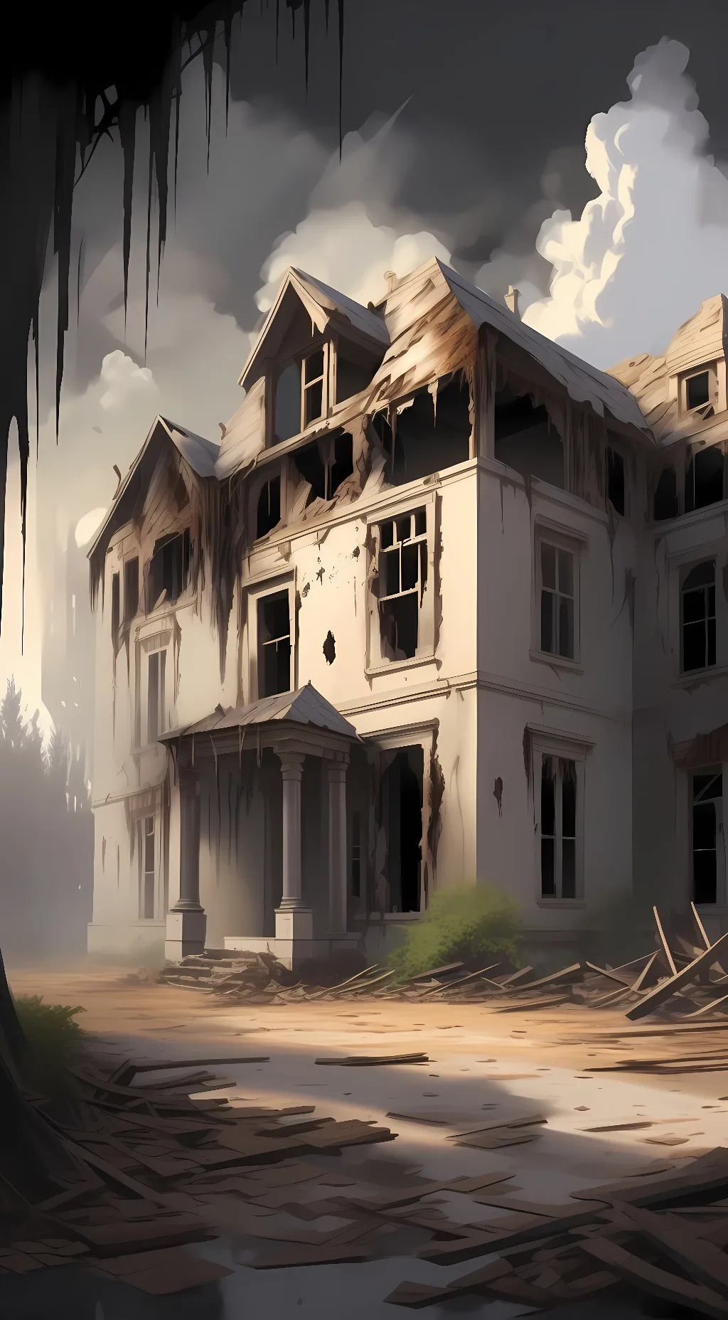 Talkie AI - Chat with Haunted burnt home