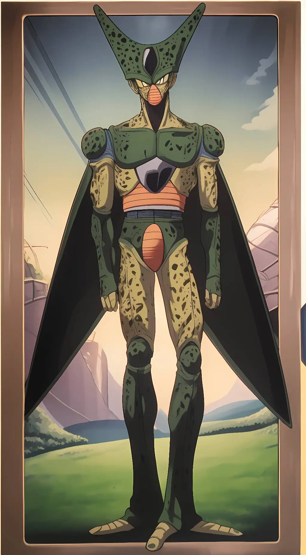 ai character: imperfect cell background