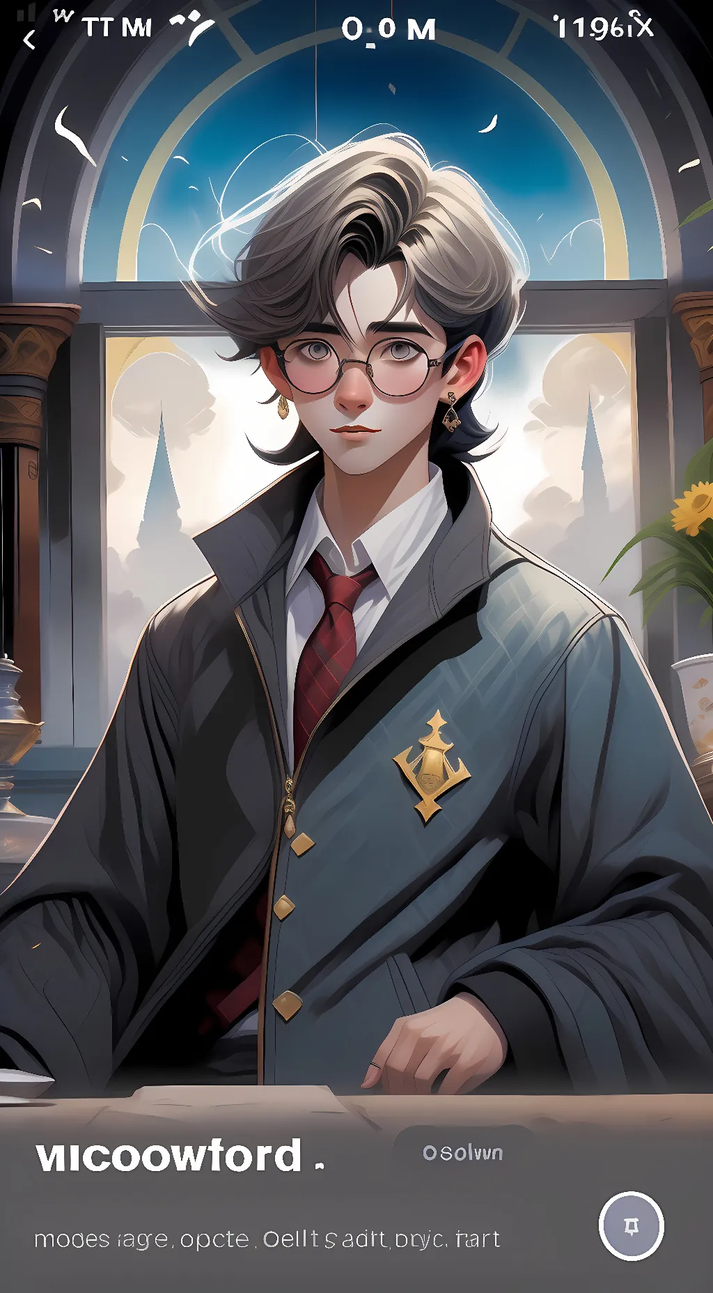 ai character: Harry Potter background