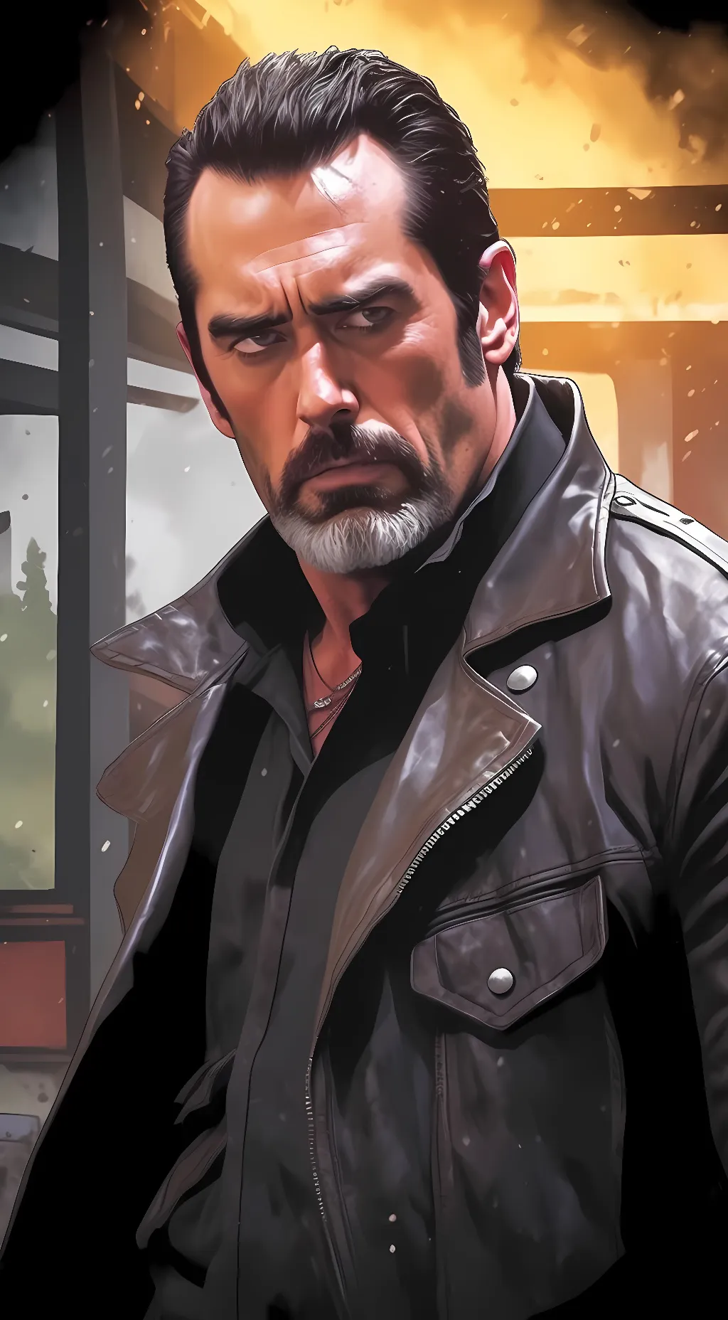 ai character: Negan Smith background
