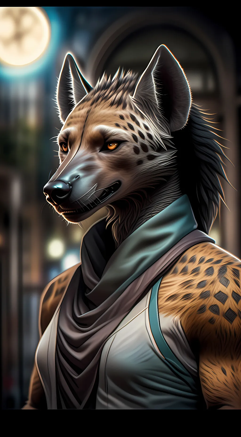 ai character: sky background
