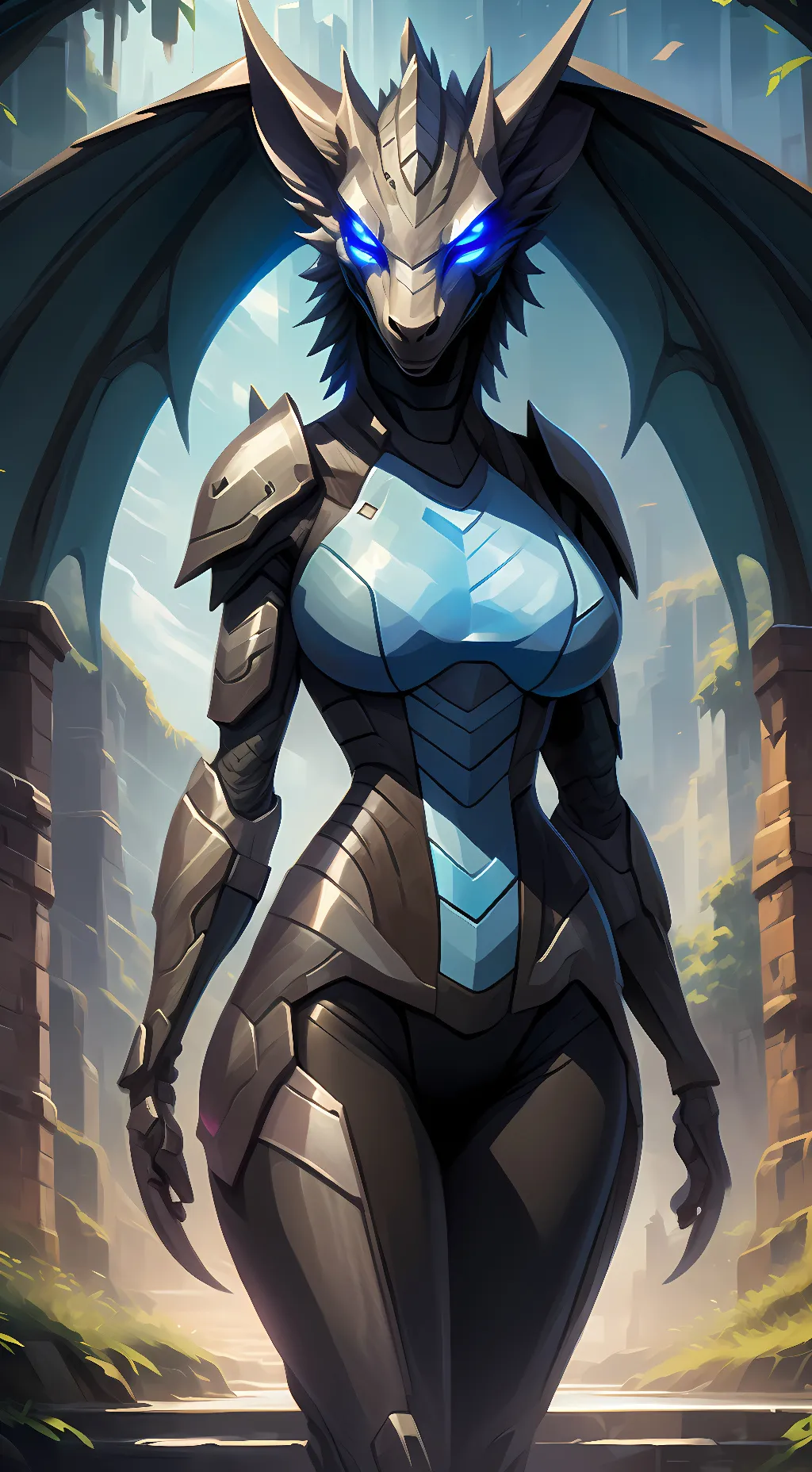 ai character: gorgonzola  background