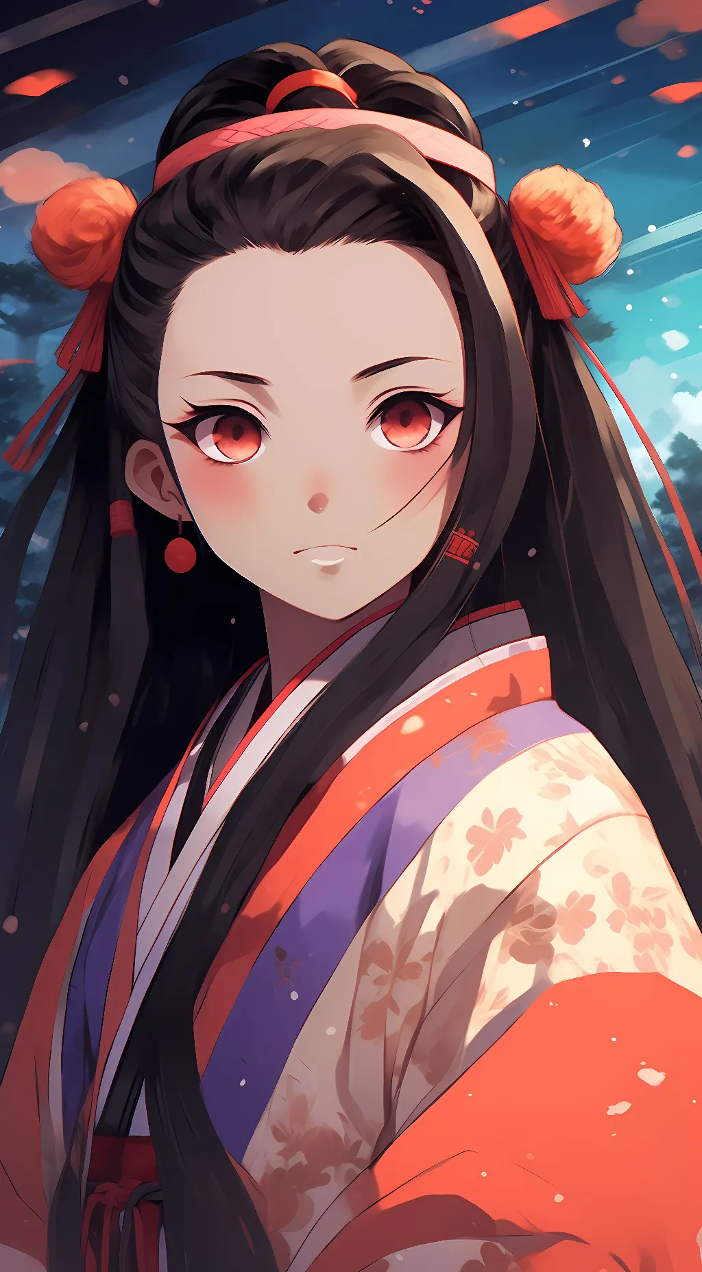 ai character: nezuko background