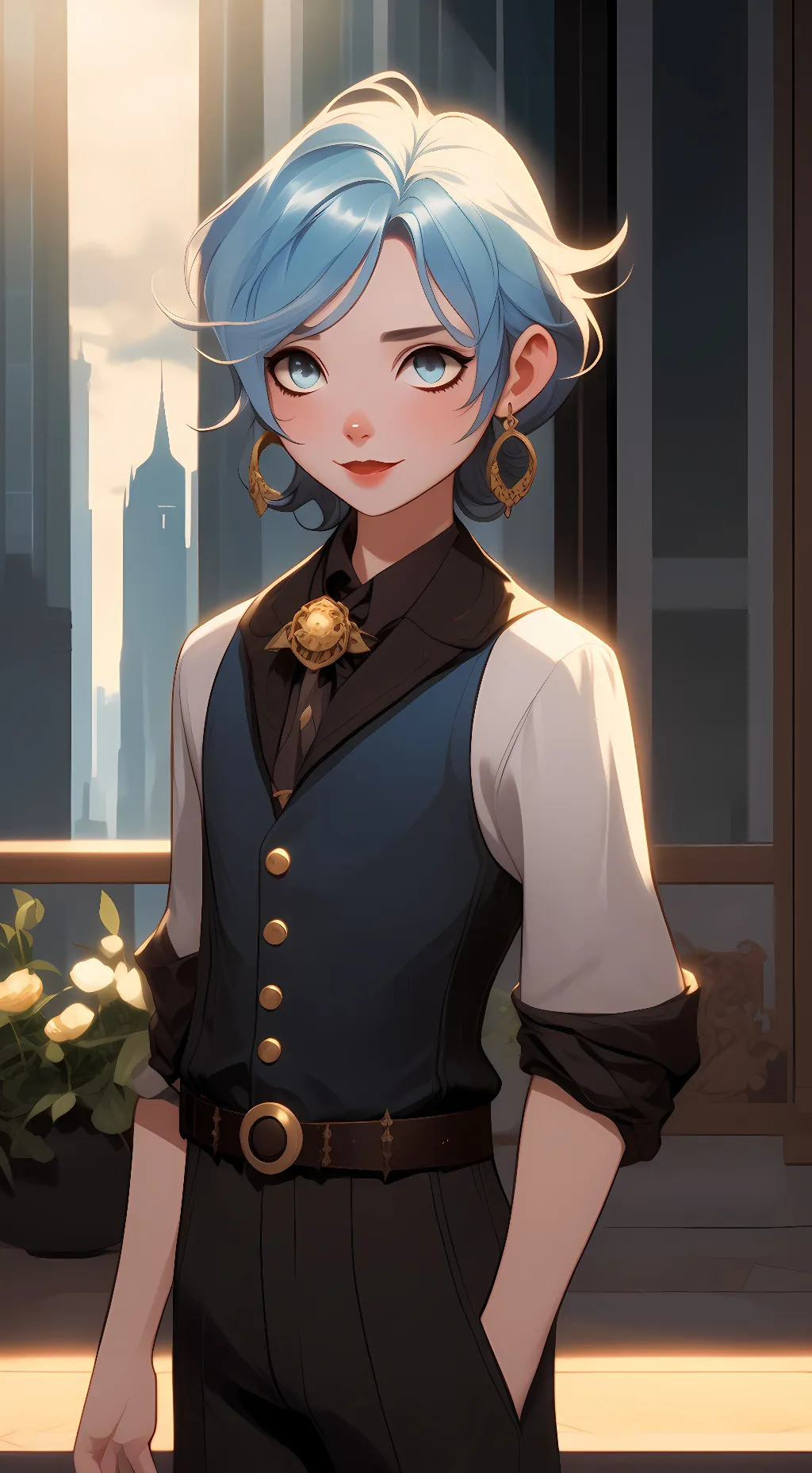 ai character: Milton background