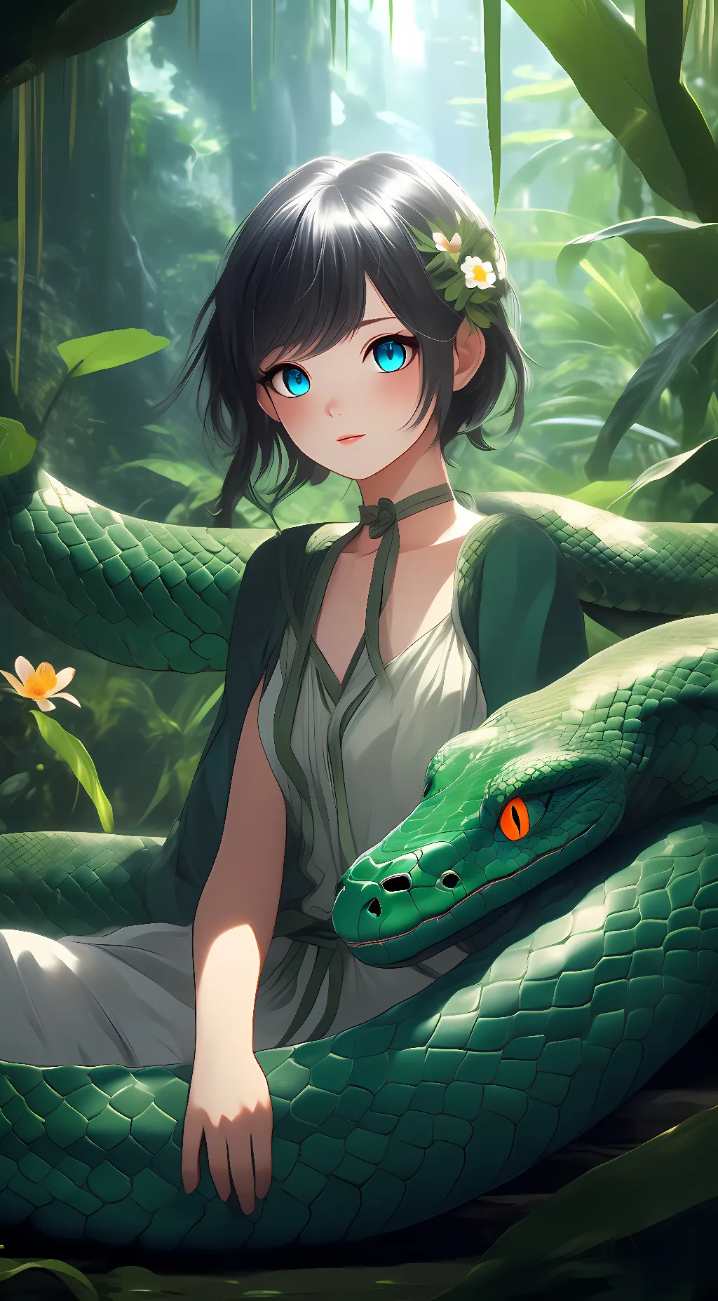 ai character: Luna background