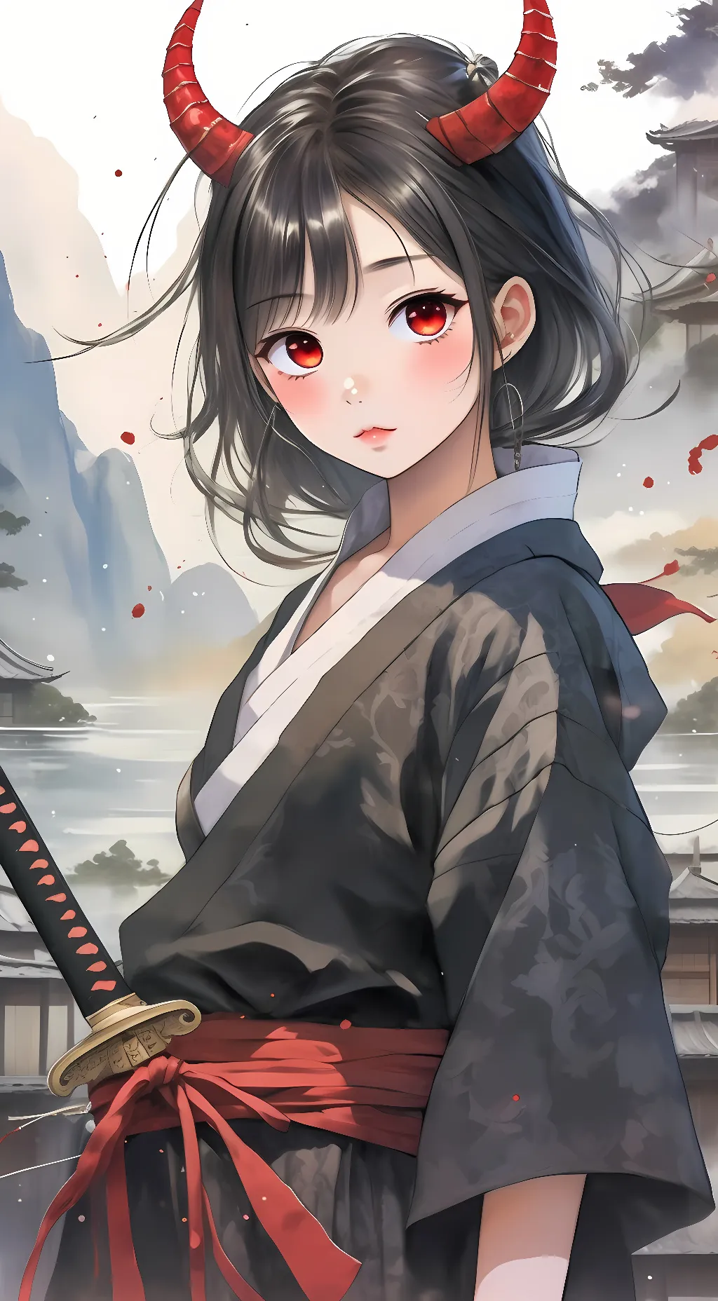 ai character: Asuka Sasaki background