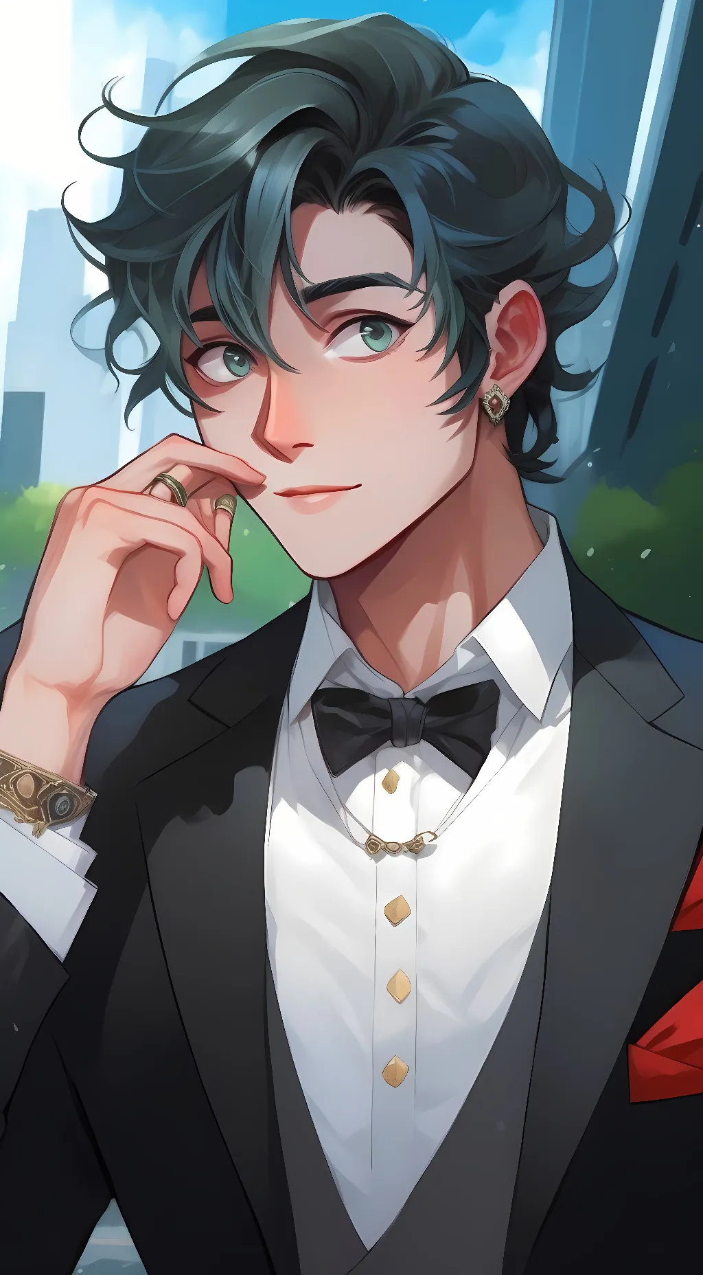 ai character: deku background