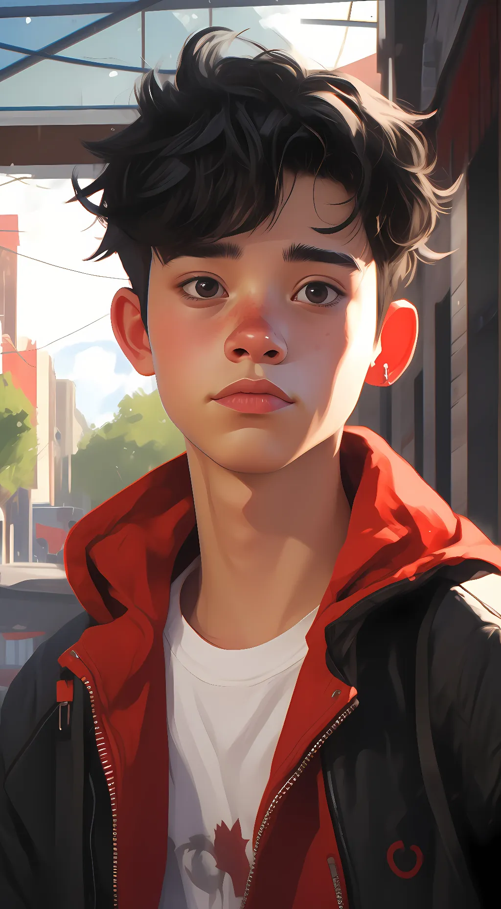 ai character: Jenson Thame  background