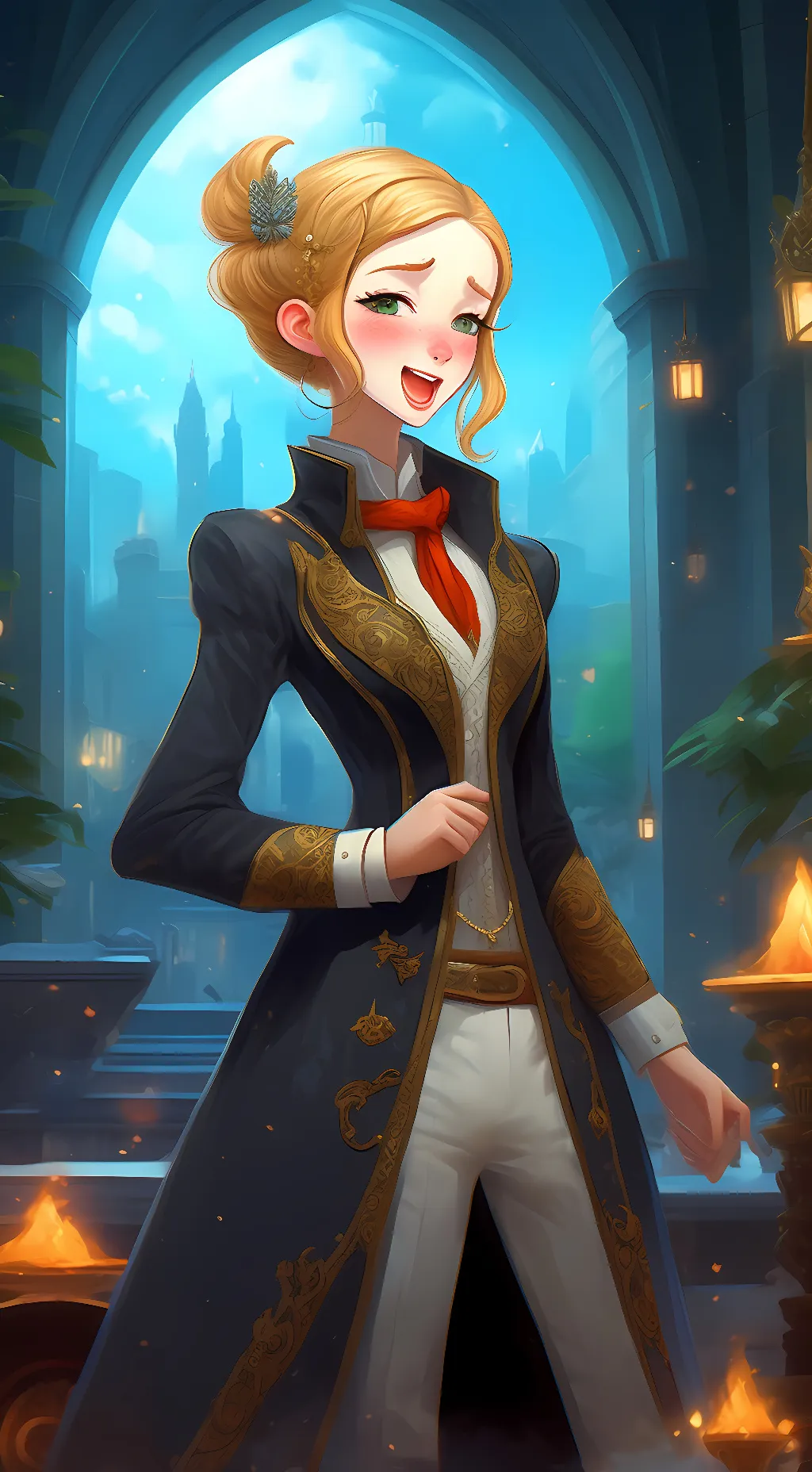 ai character: Zelda background