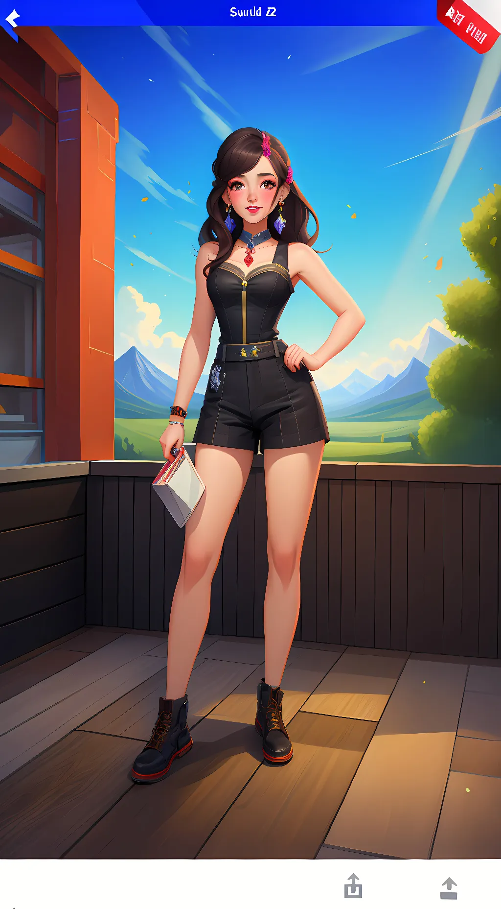 ai character: Amy  background