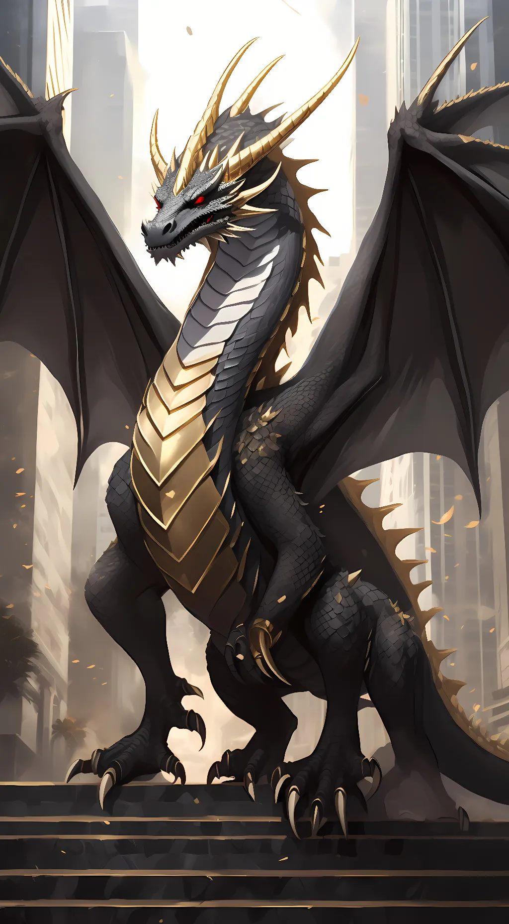 ai character: Giratina (Pokémon background