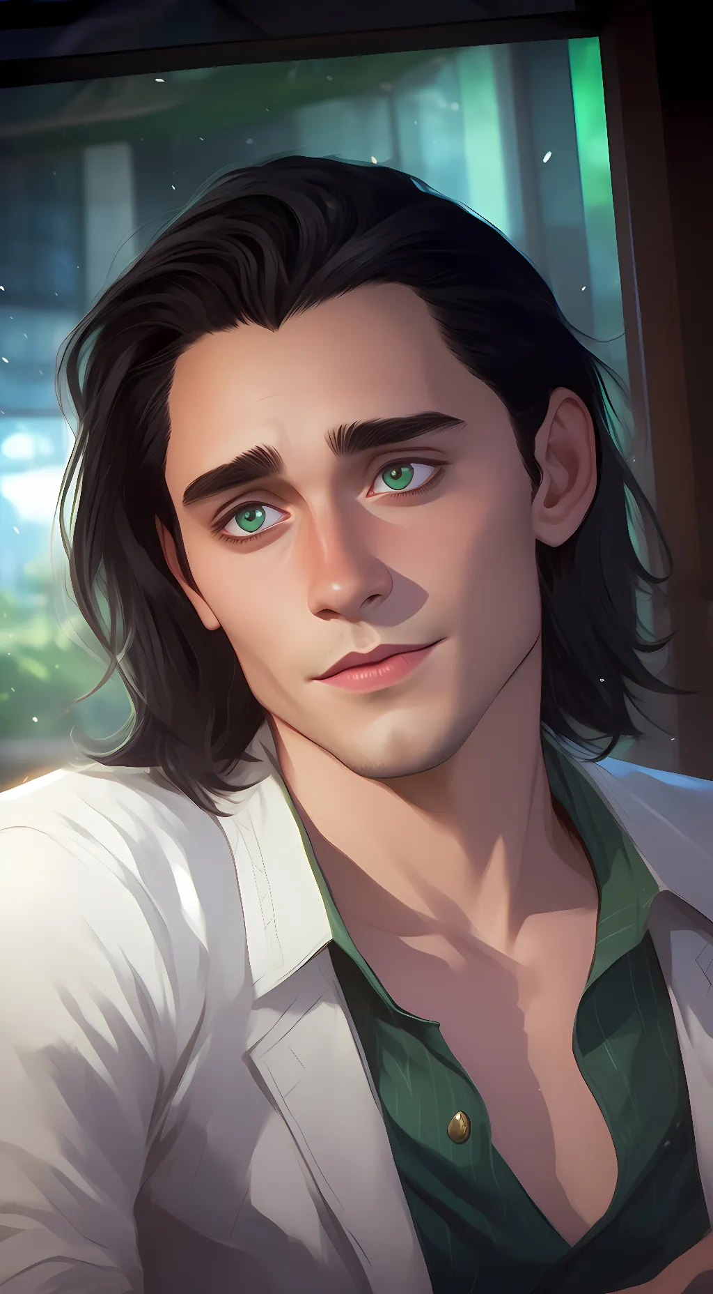 ai character: Loki Lauyfeson background