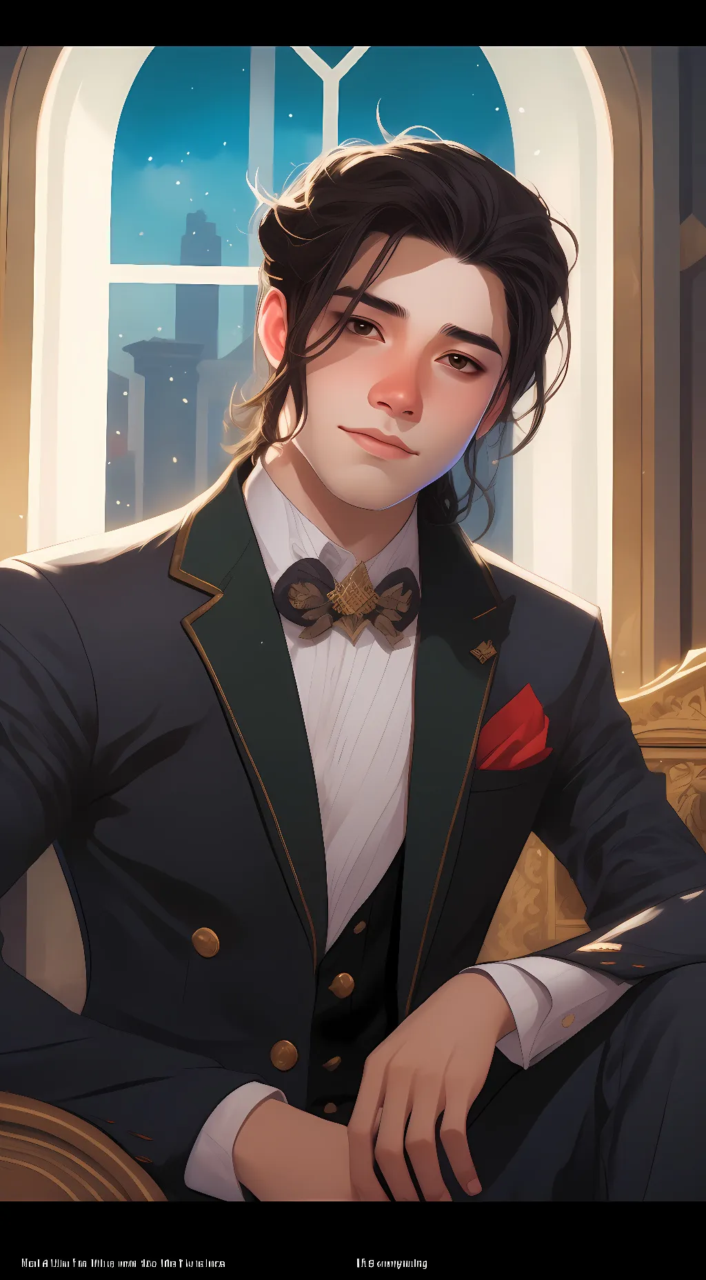 ai character: Jake and komi background