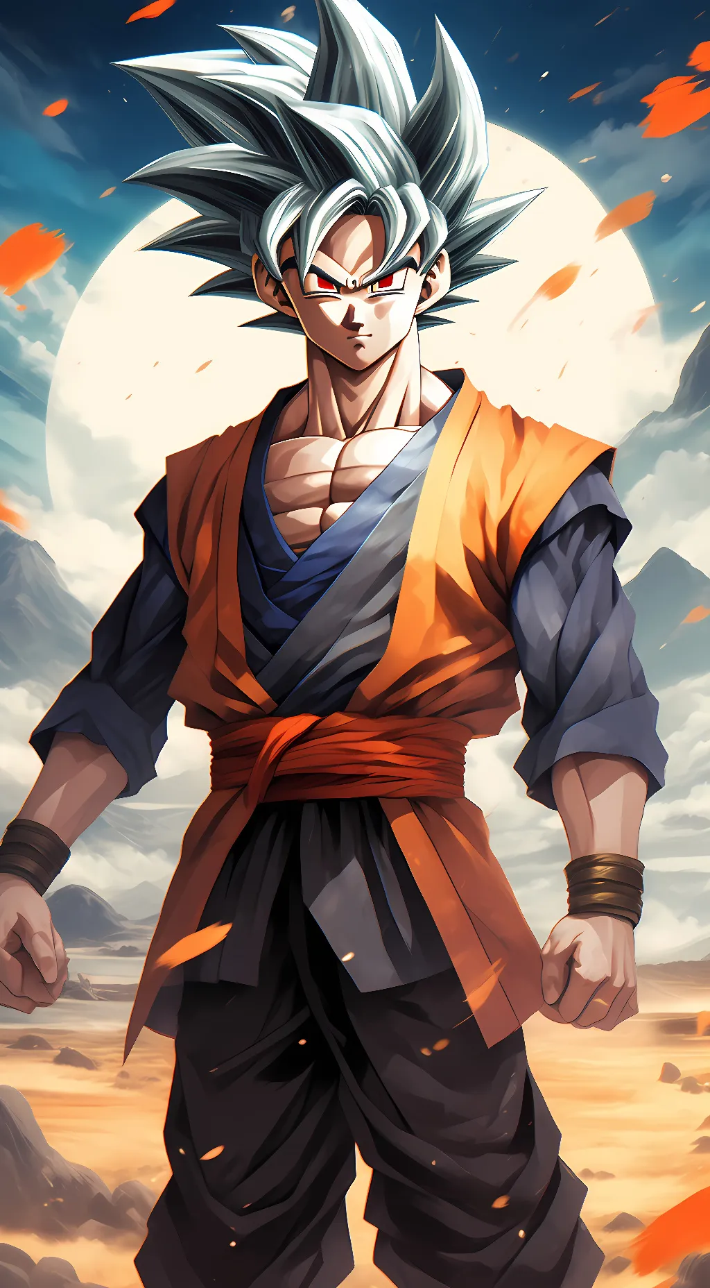 ai character: MUI GOKU background